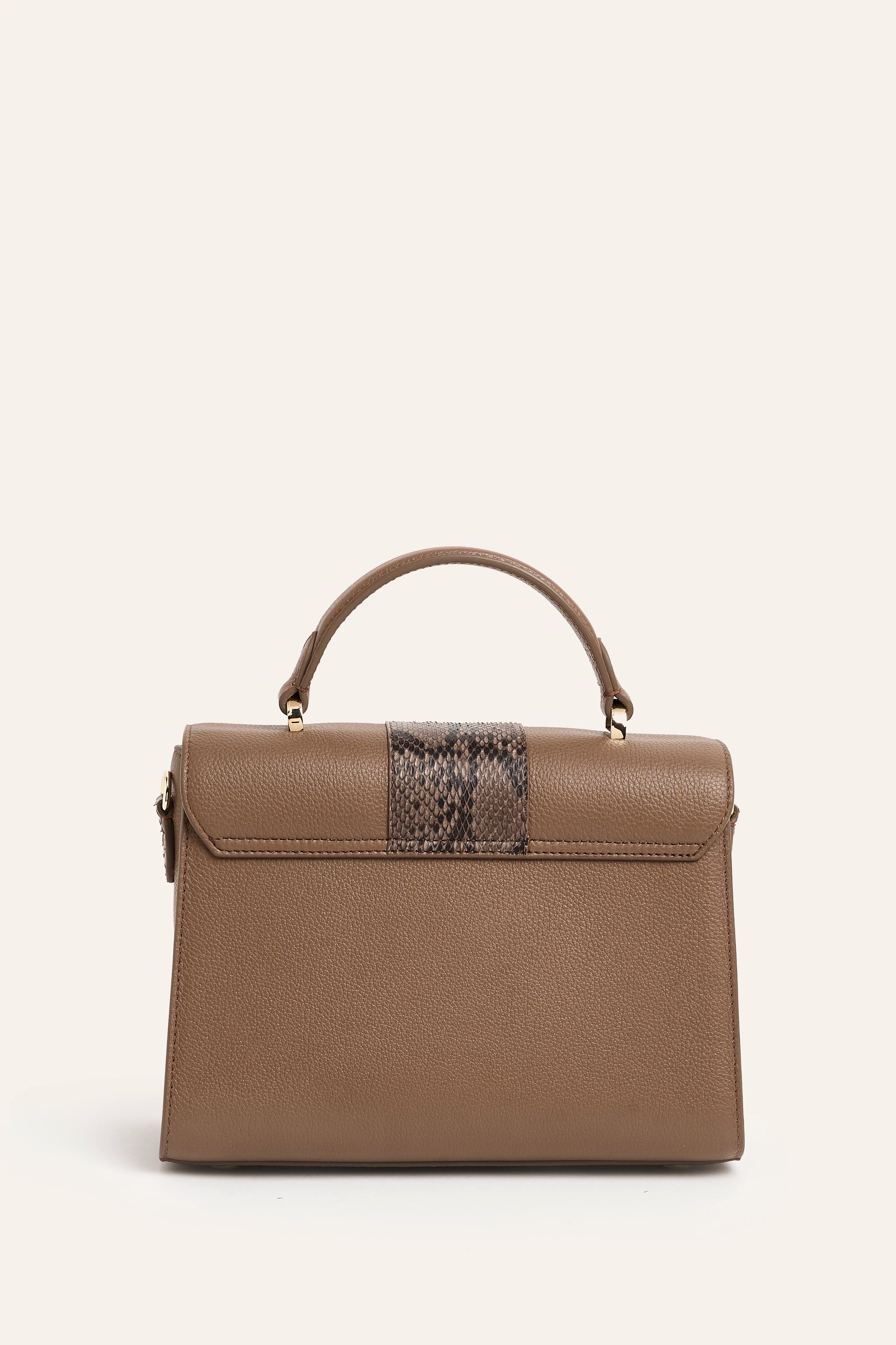 Cavallo Amira Nappa & Python Leather Crossbody Bag