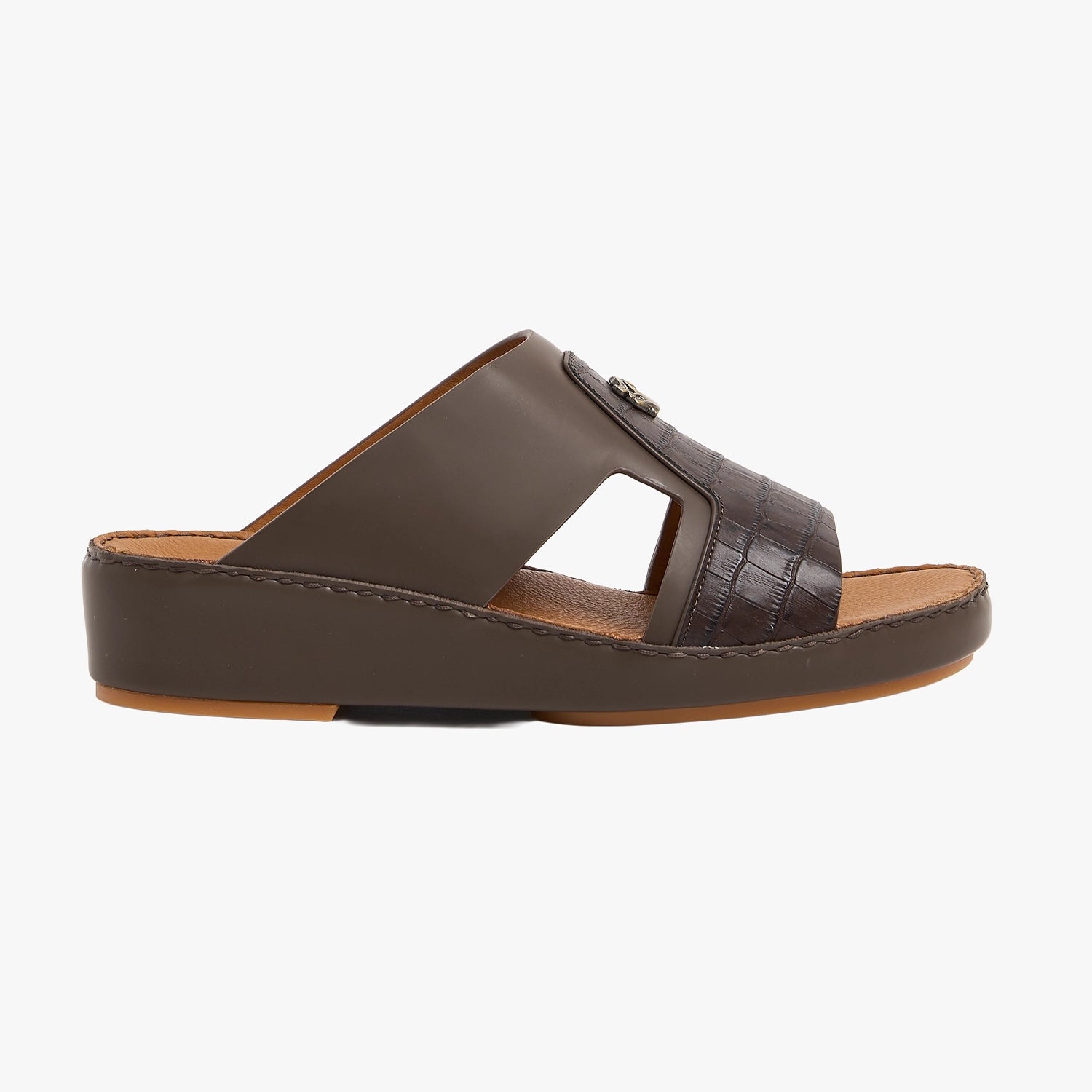 U618 CROCO LONDON Leather Arabic Sandals for Men