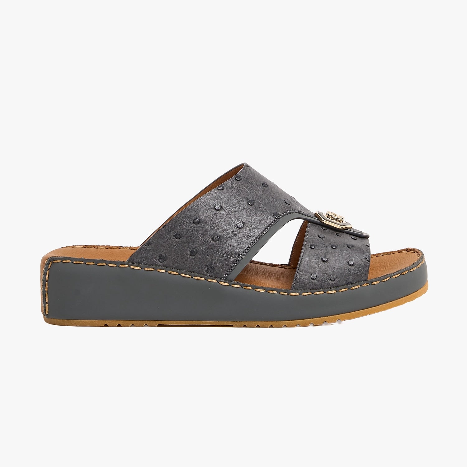 4031 OSTRICH Leather Arabic Sandals for Men