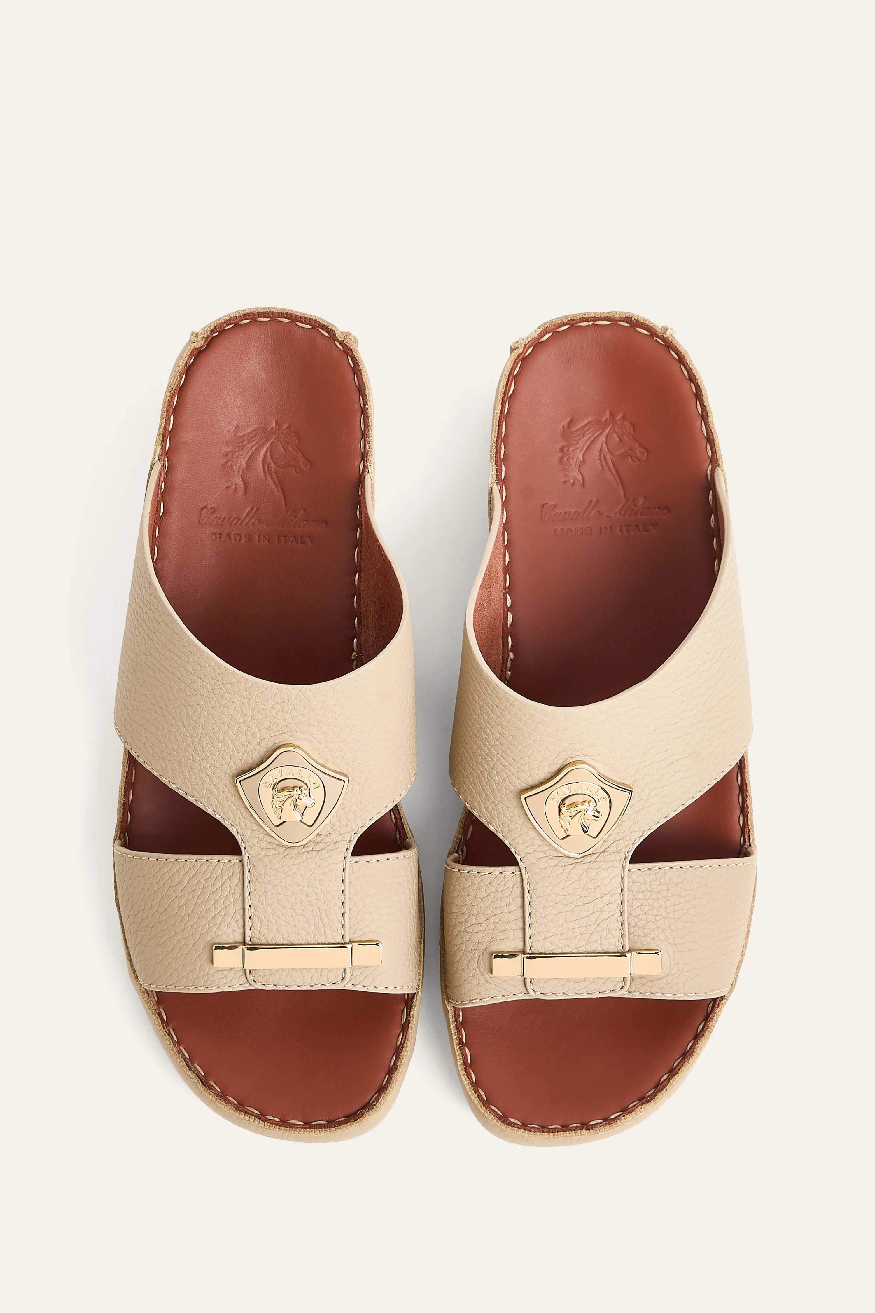 2145 DEER GOMMATO Leather Arabic Sandals for Men