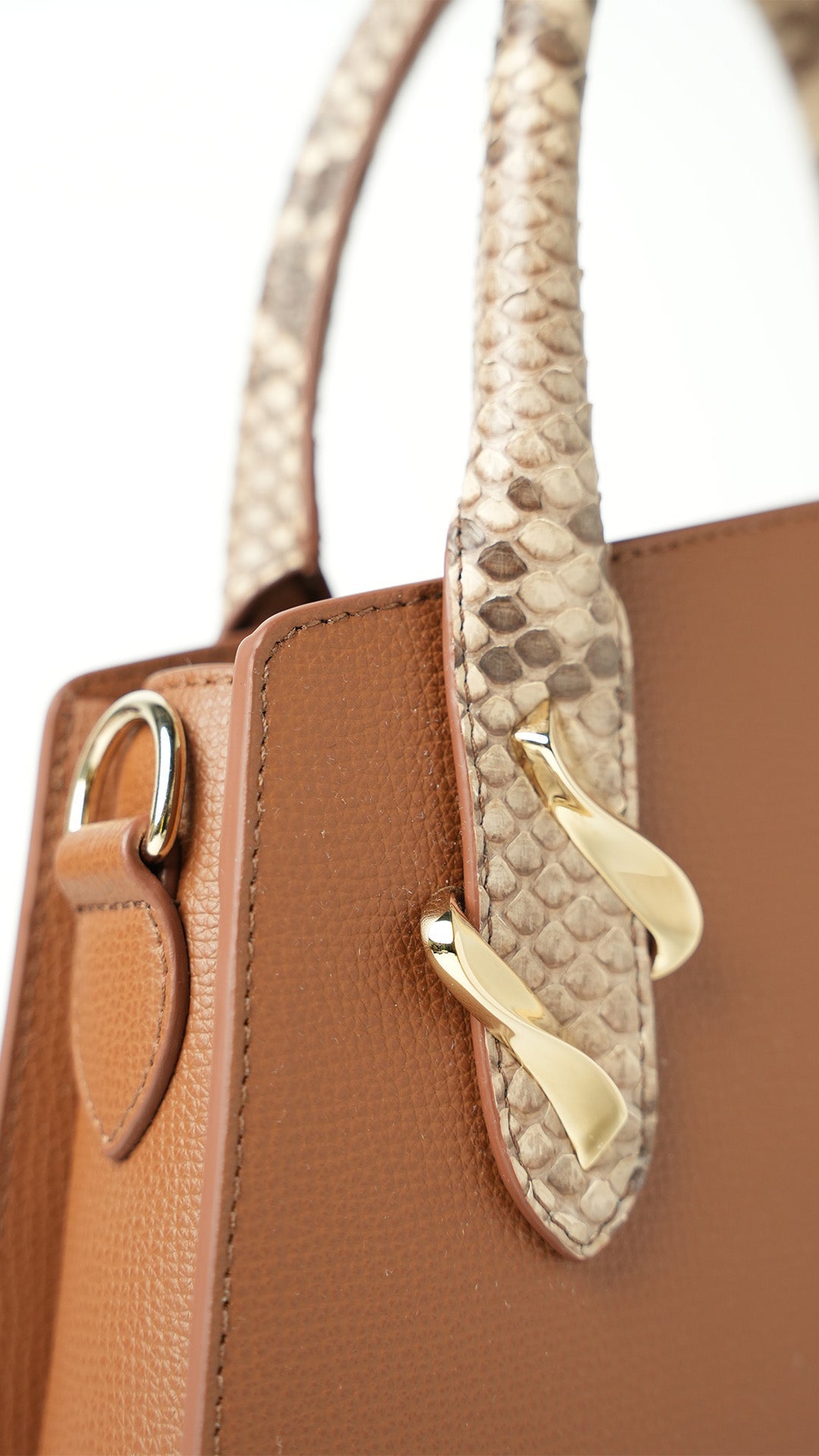LADIES HAND BAG Dream Bag crumb python lion and beige