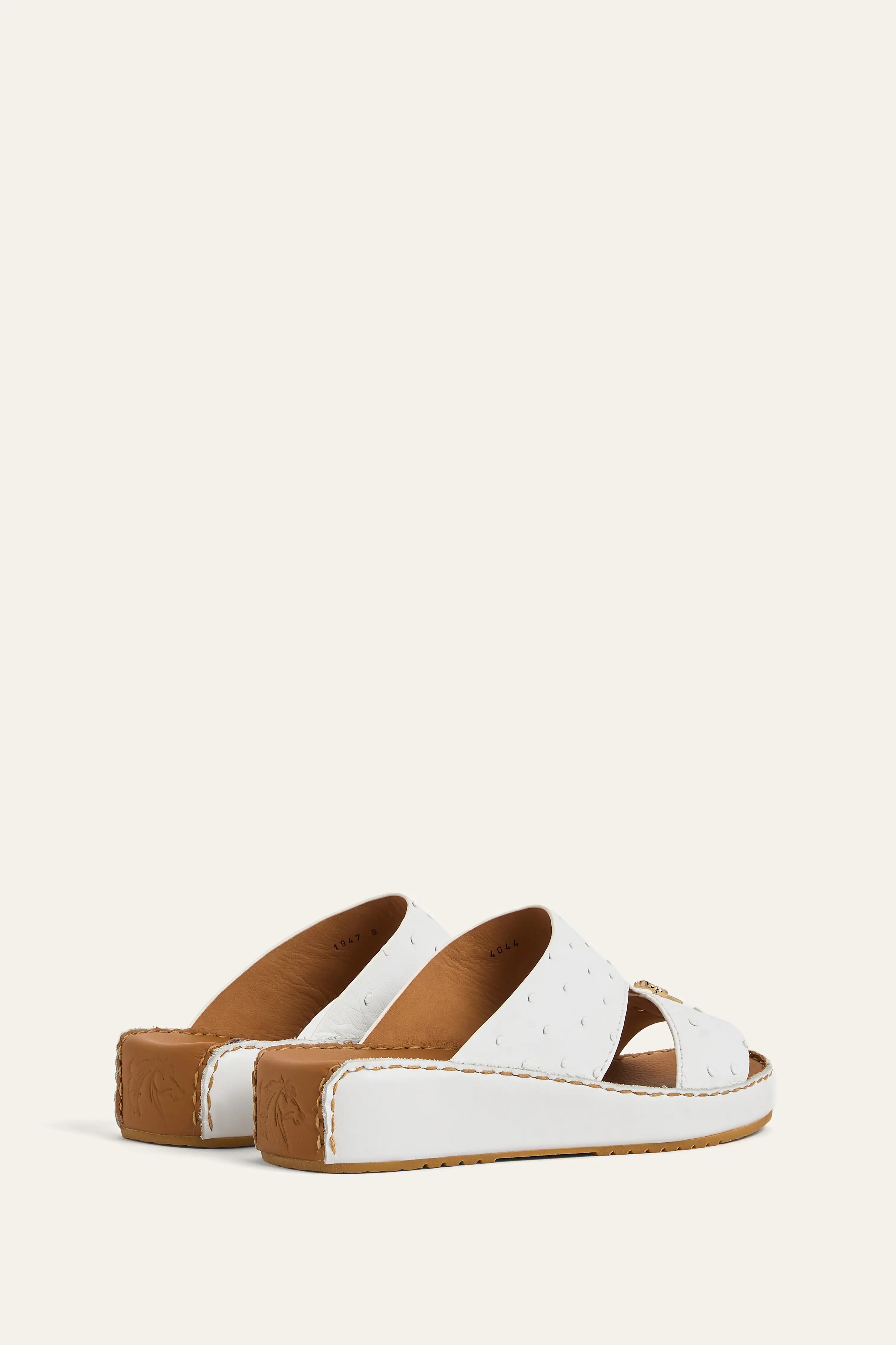 4044 OSTRICH Leather Arabic Sandals for Men