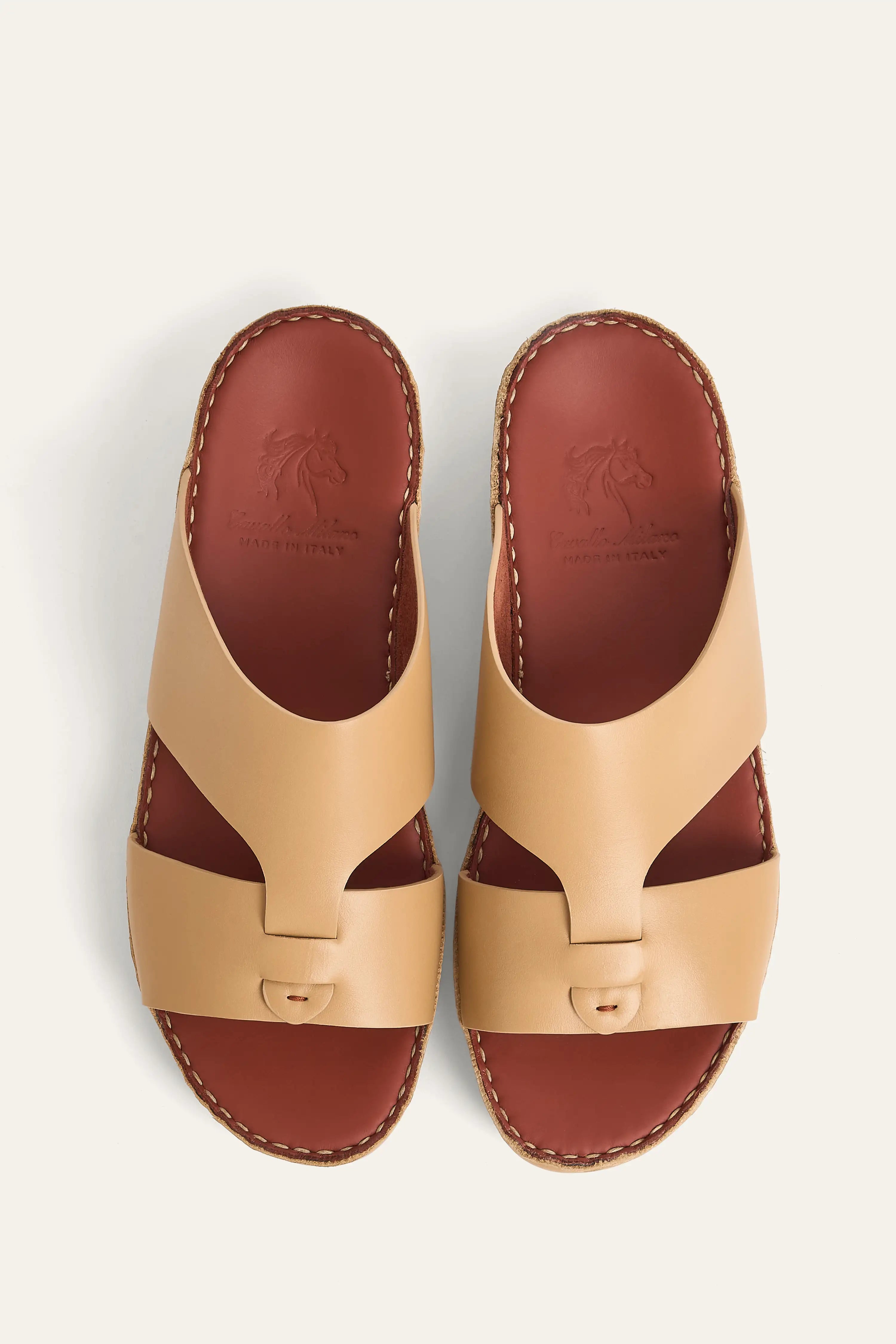 4046 GANGE Leather Arabic Sandals for Men