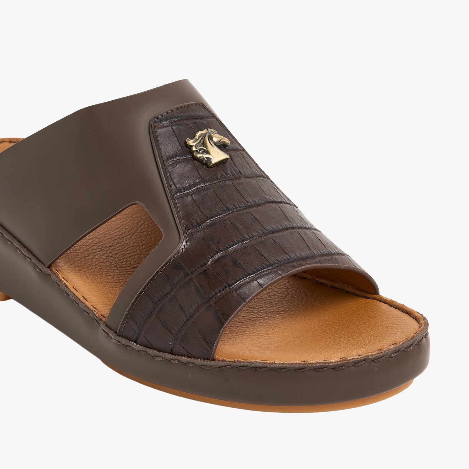 U618 CROCO LONDON Leather Arabic Sandals for Men