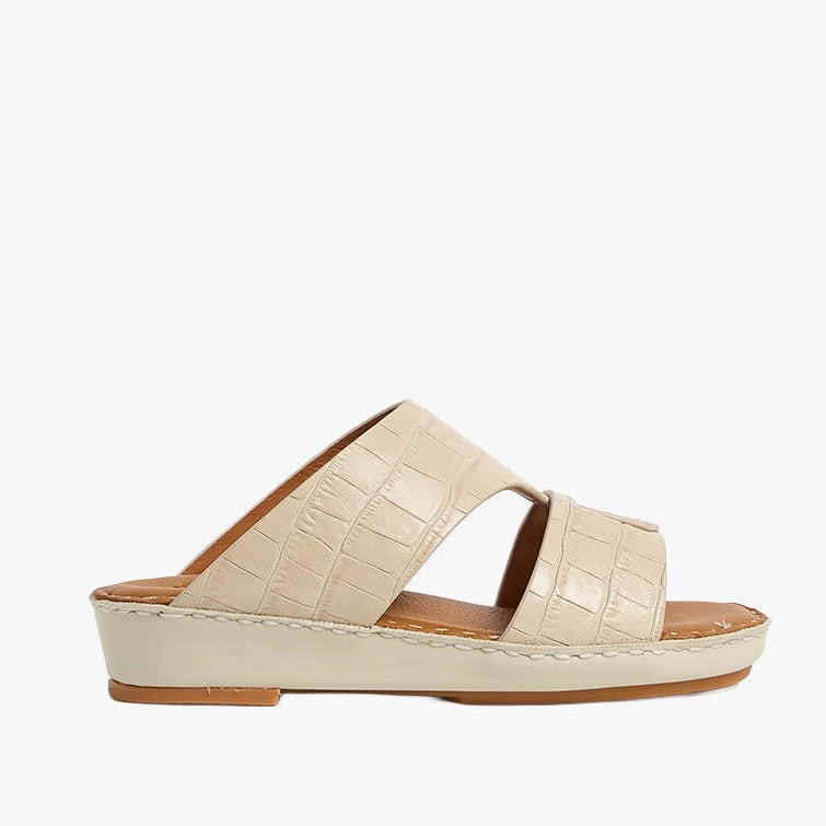 U712 CROCO Leather Arabic Sandals for Boys