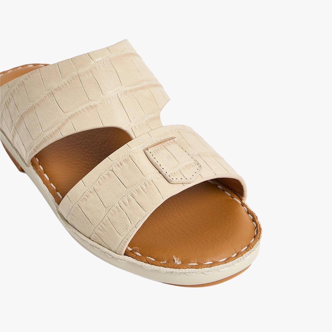 U712 CROCO Leather Arabic Sandals for Boys