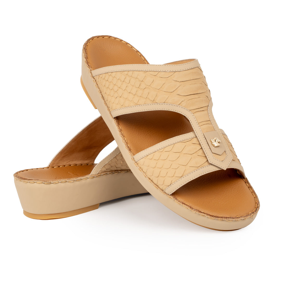 3367 Python Leather Arabic Sandals for Men