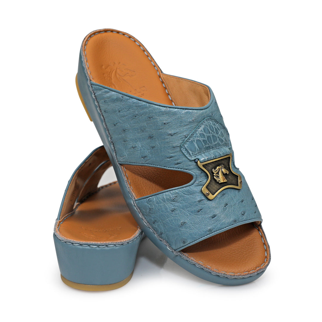 Arabic Sandals for men BABY OSTRICH CROCO Leather 1832