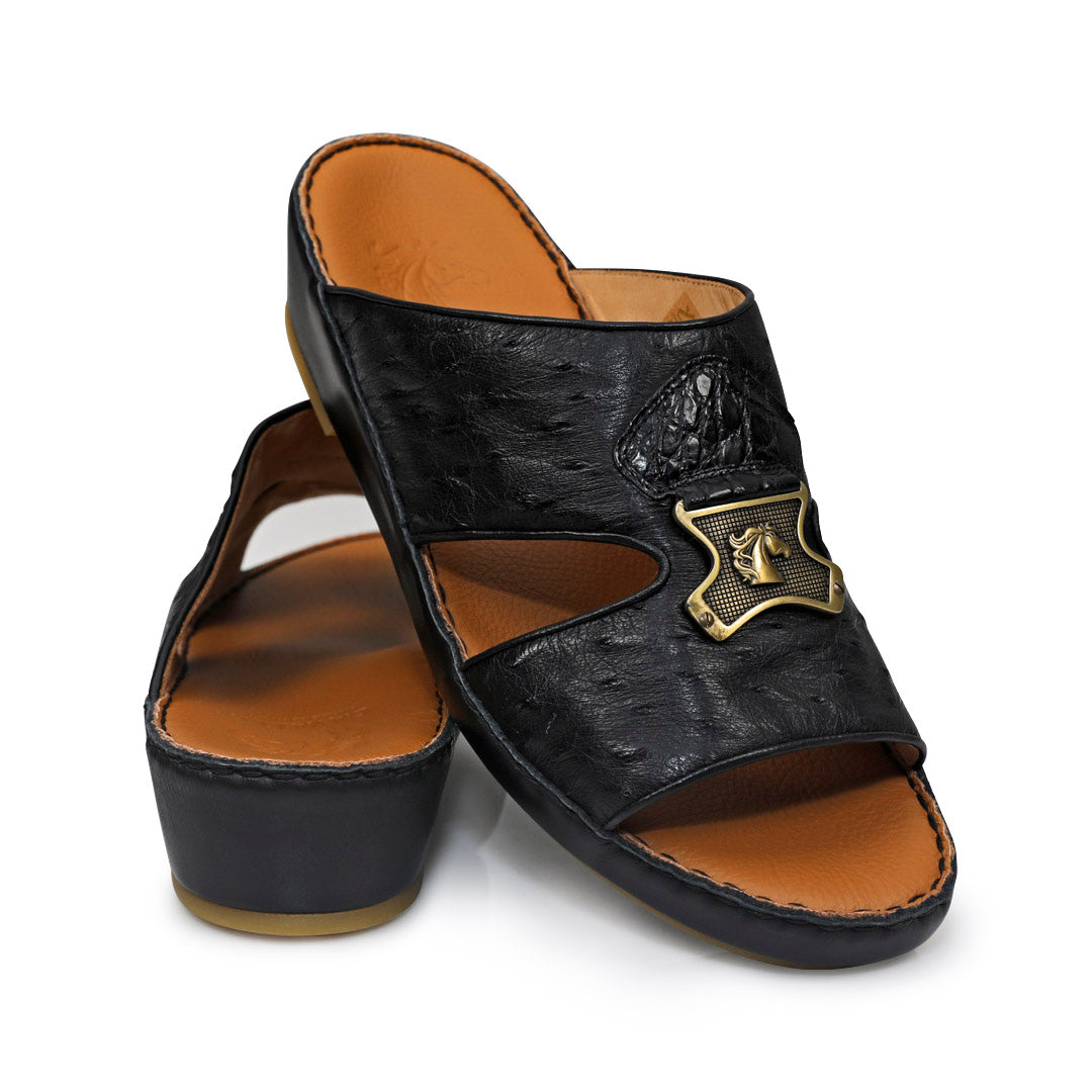 Arabic Sandals for men BABY OSTRICH CROCO Leather 1832