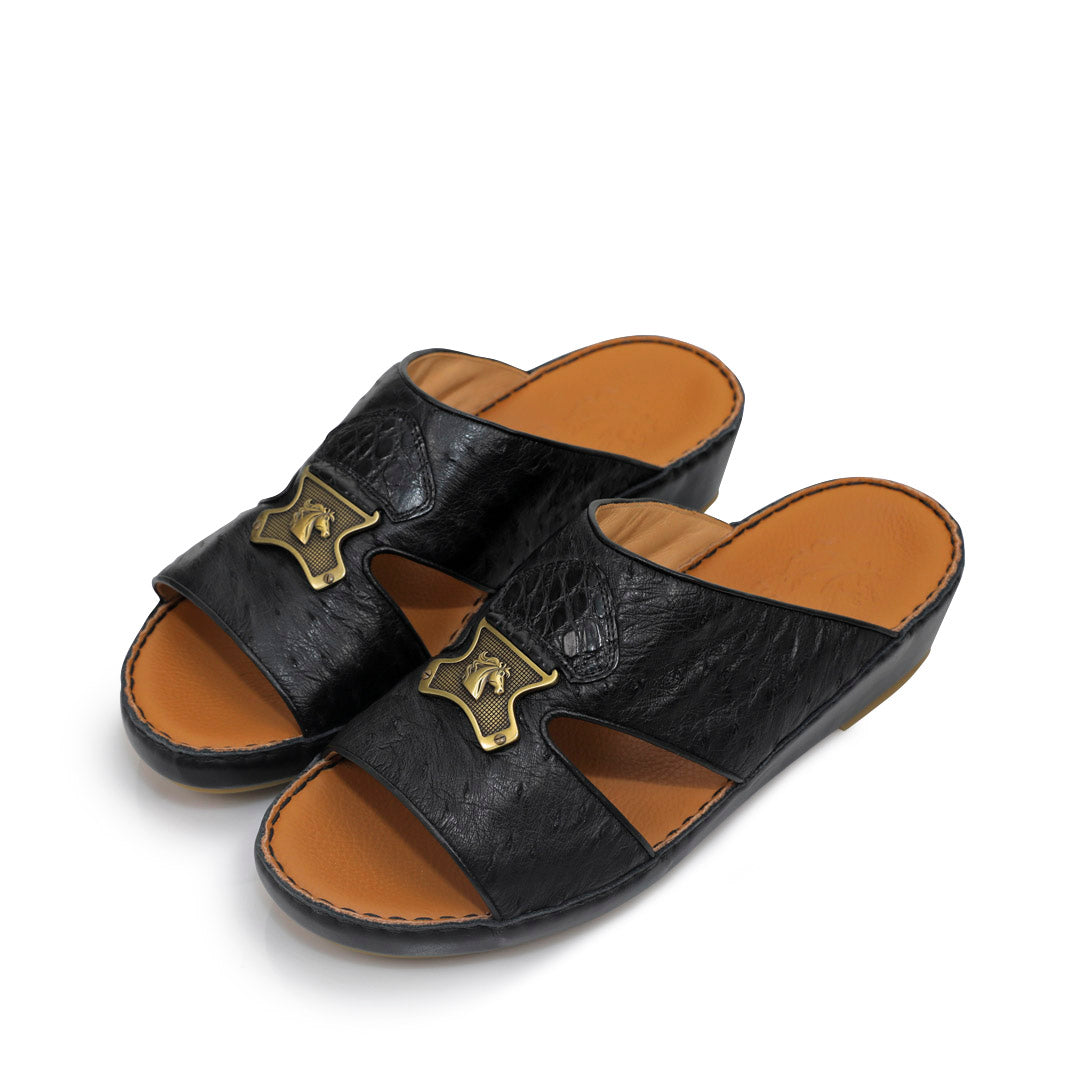 Arabic Sandals for men BABY OSTRICH CROCO Leather 1832