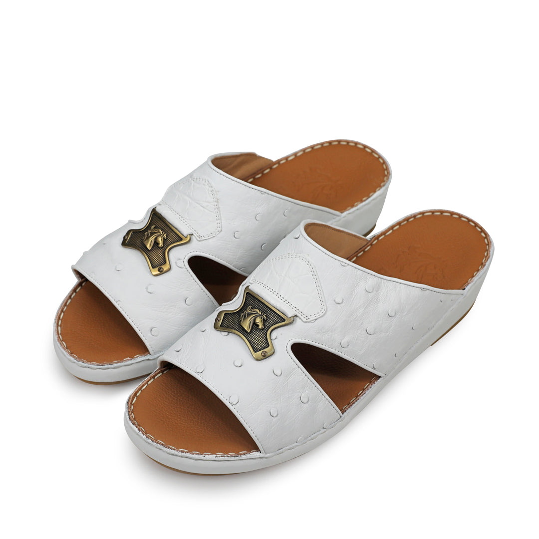 Arabic Sandals for men BABY OSTRICH CROCO Leather 1832