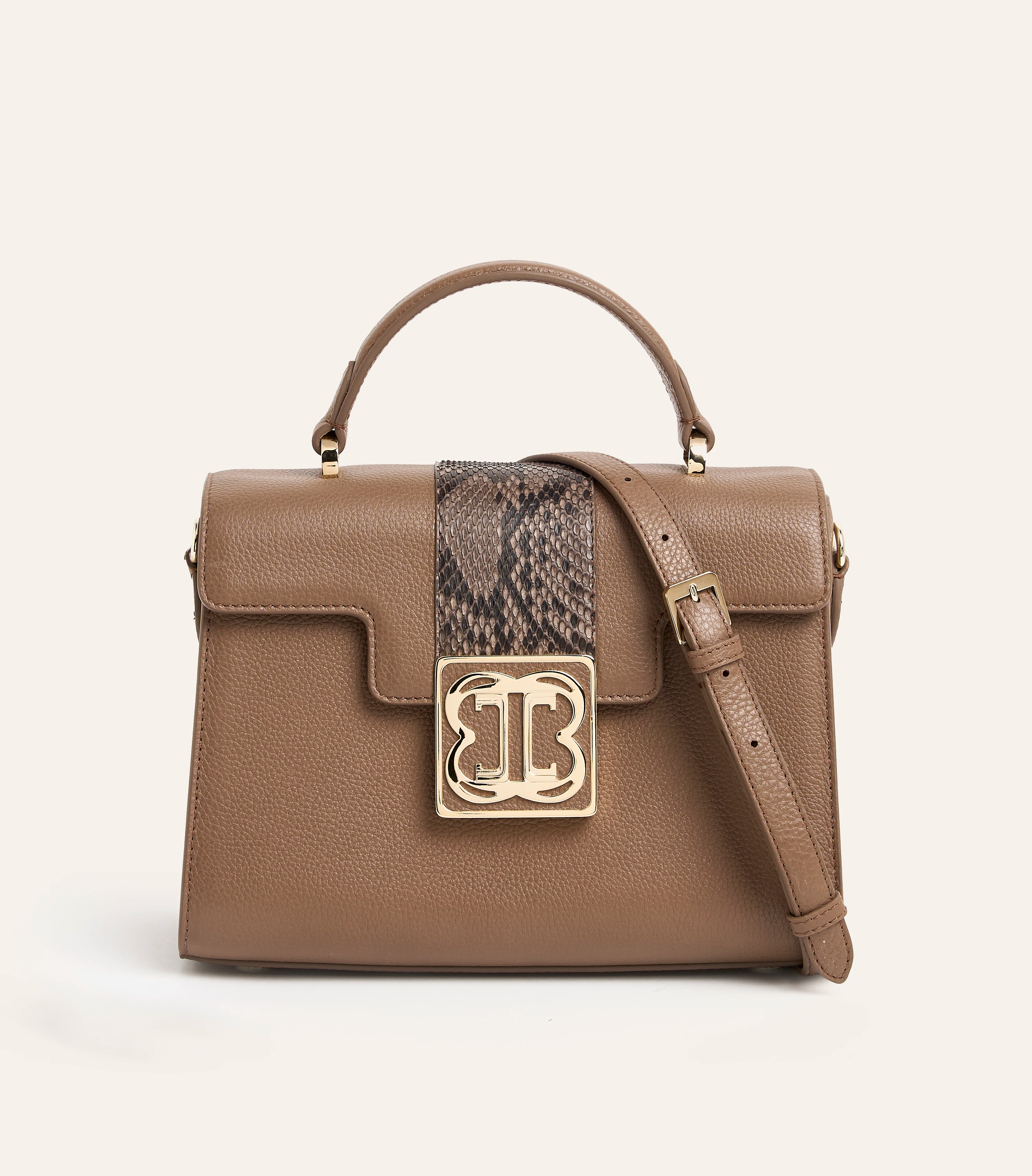 Cavallo Amira Nappa & Python Leather Crossbody Bag
