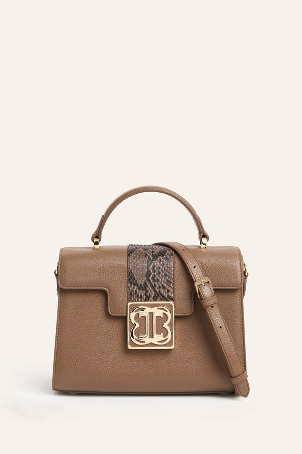 Cavallo Amira Nappa & Python Leather Crossbody Bag