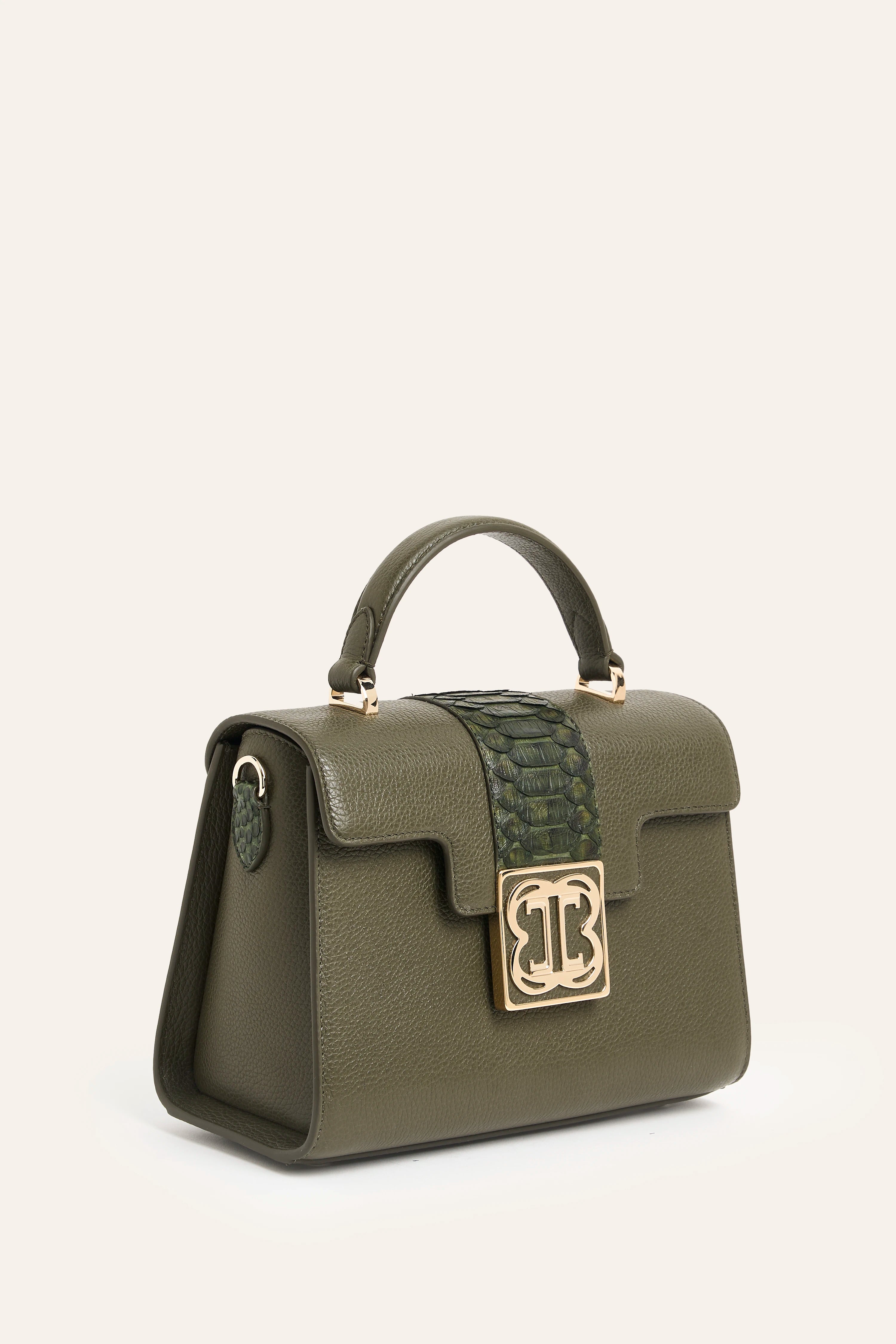 Cavallo Amira Nappa & Python Leather Crossbody Bag