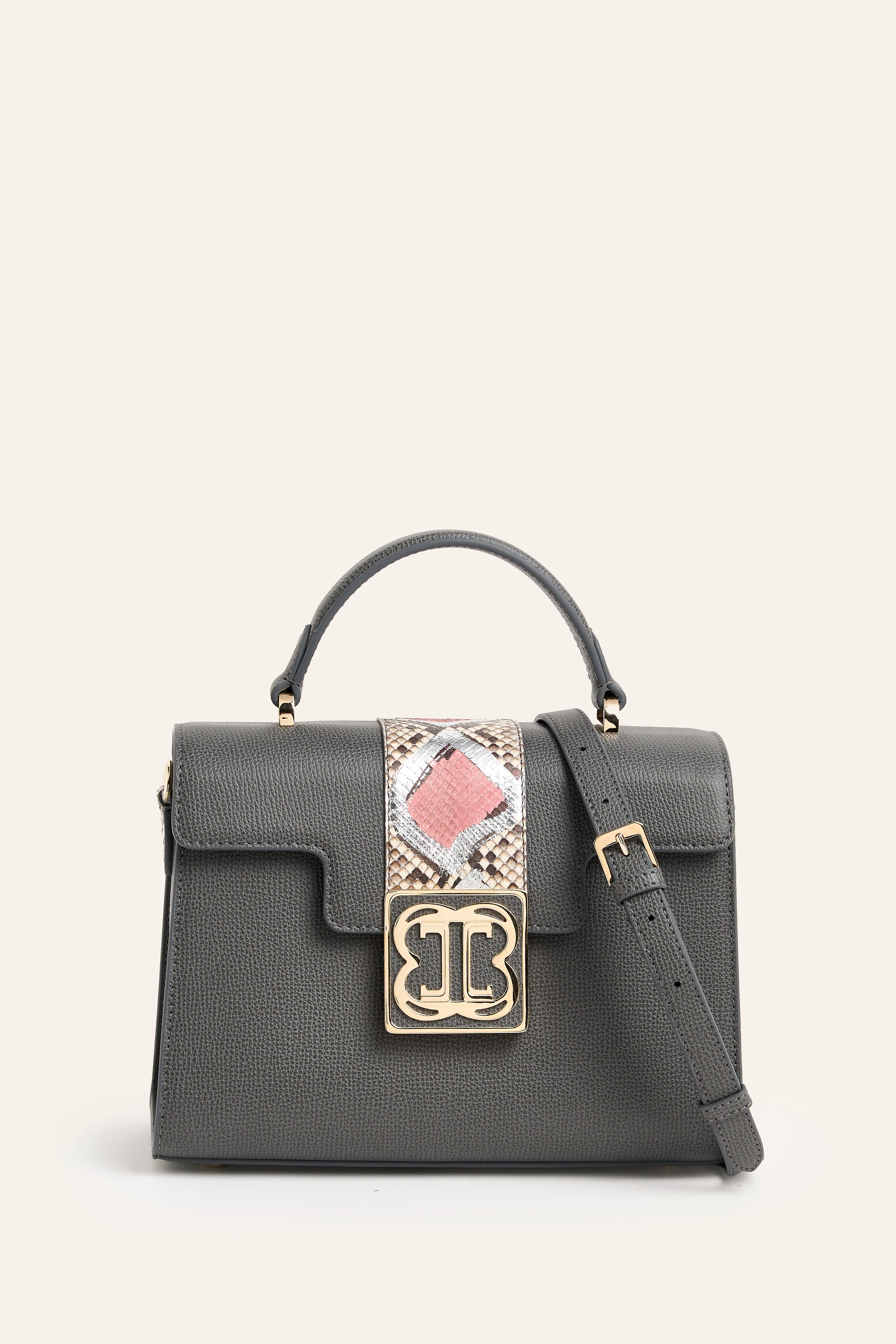 Cavallo Amira Nappa & Python Leather Crossbody Bag