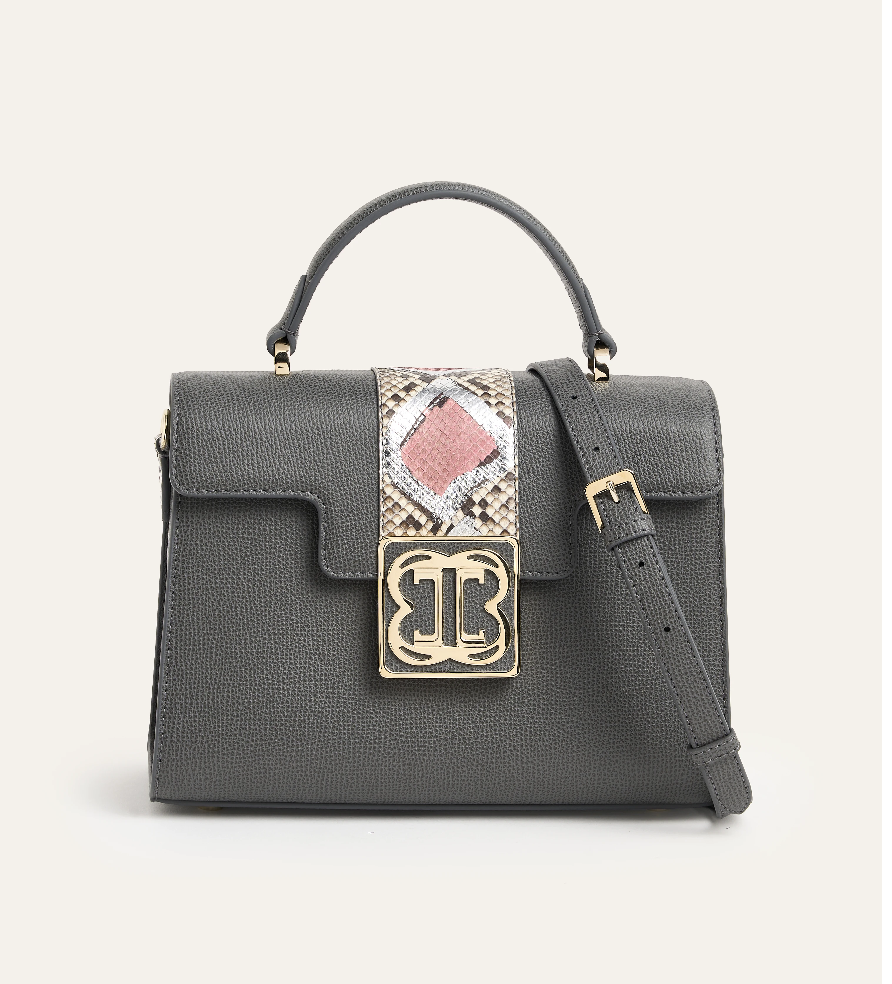 Cavallo Amira Nappa & Python Leather Crossbody Bag