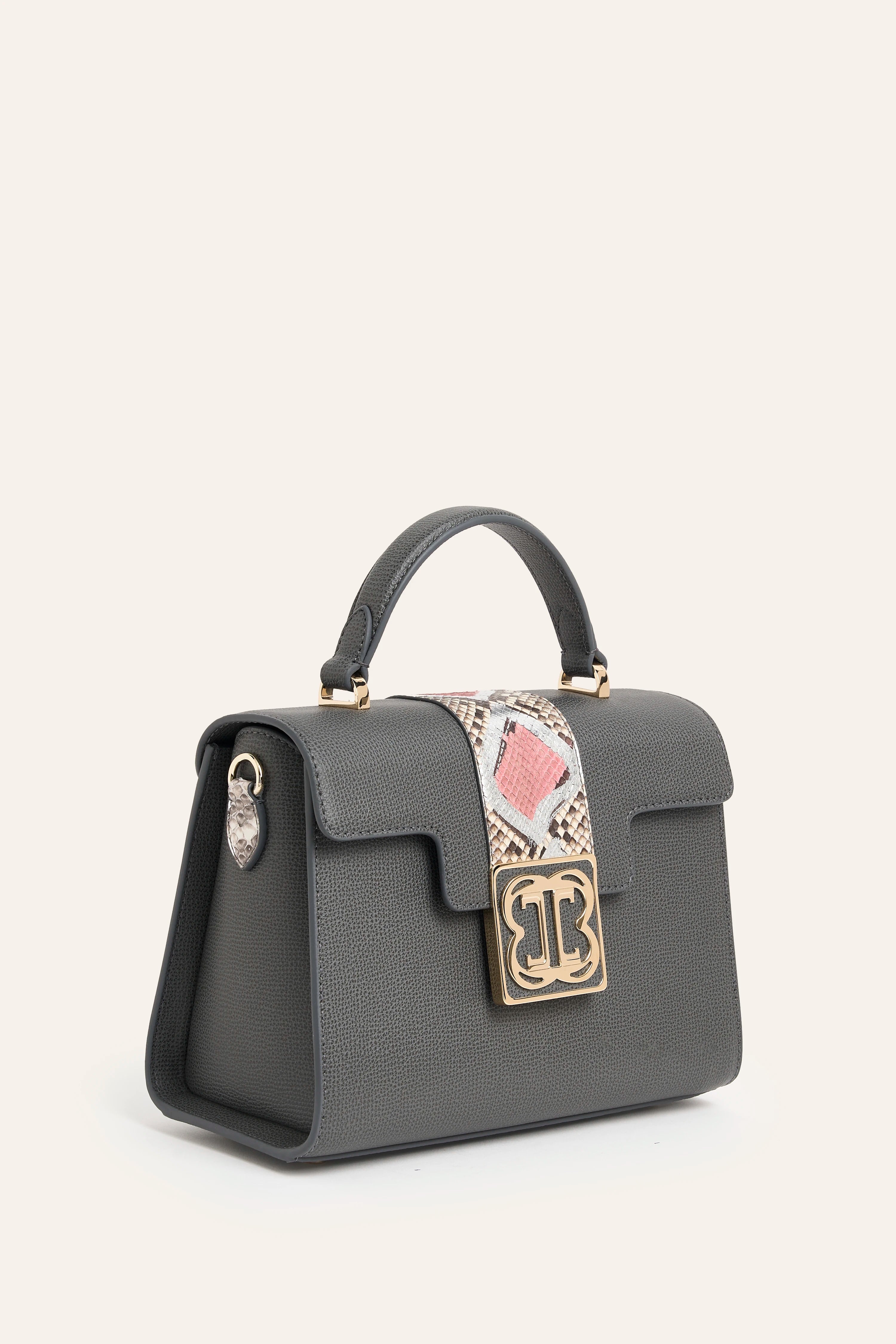 Cavallo Amira Nappa & Python Leather Crossbody Bag