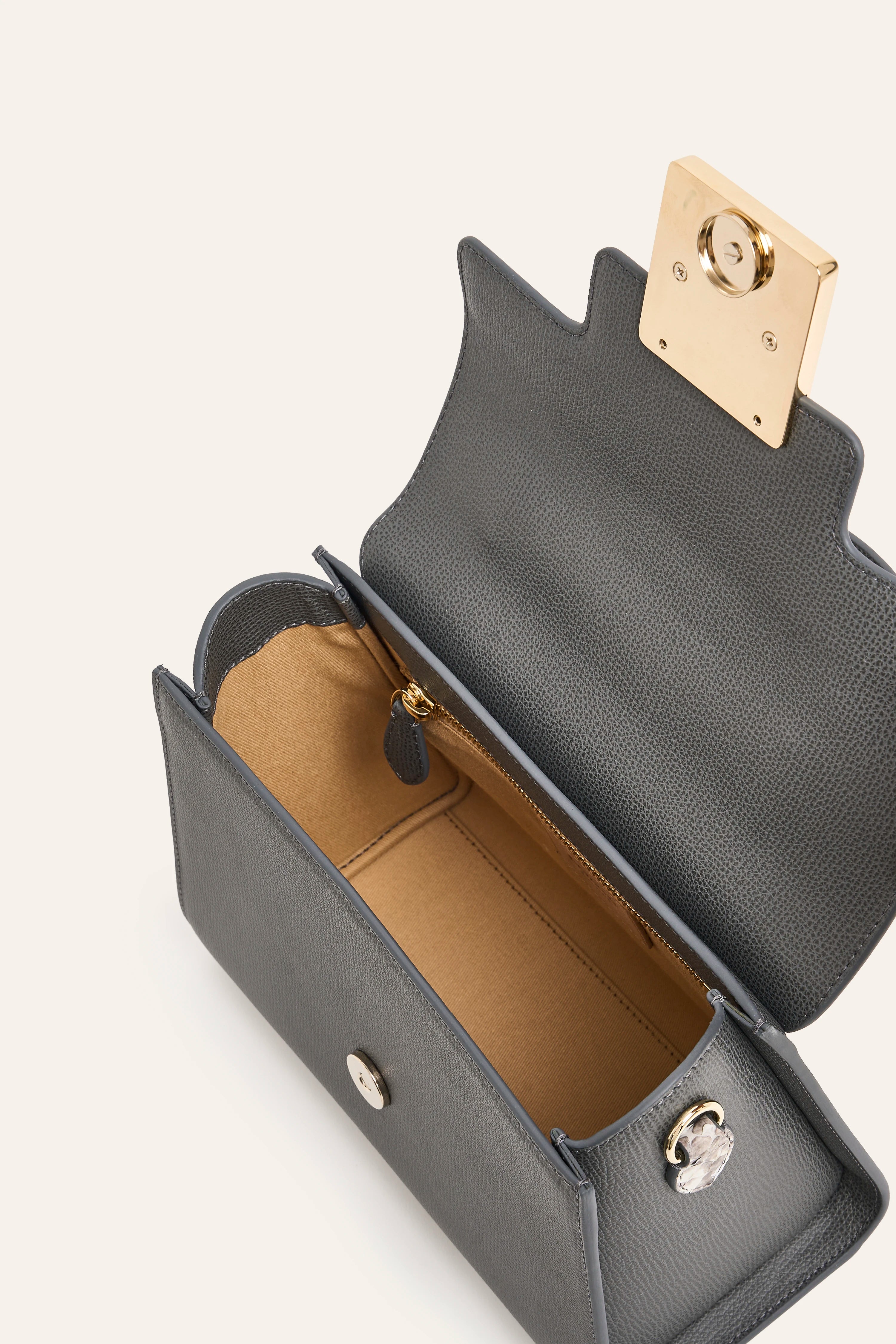 Cavallo Amira Nappa & Python Leather Crossbody Bag