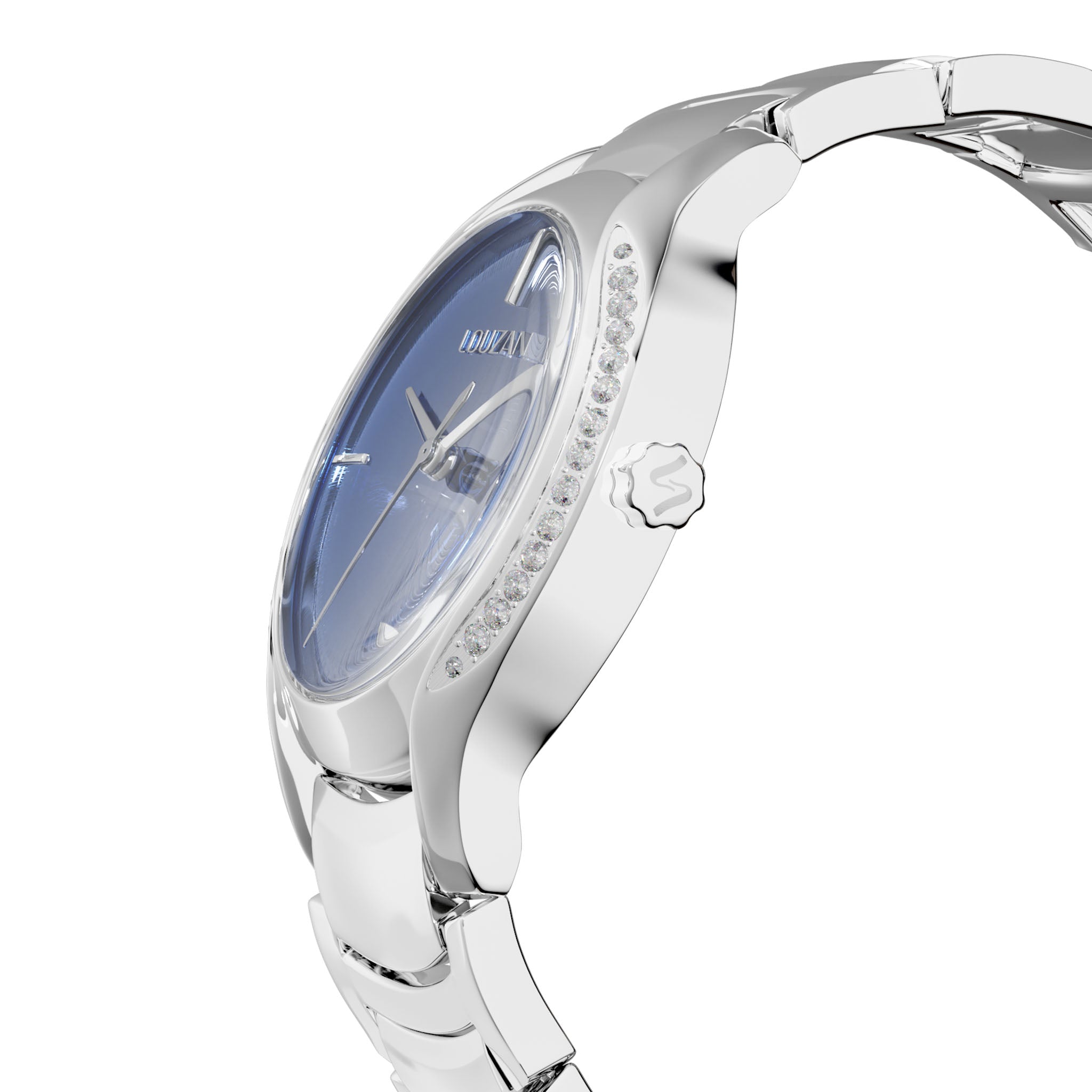 Cryste watch  silver and blue