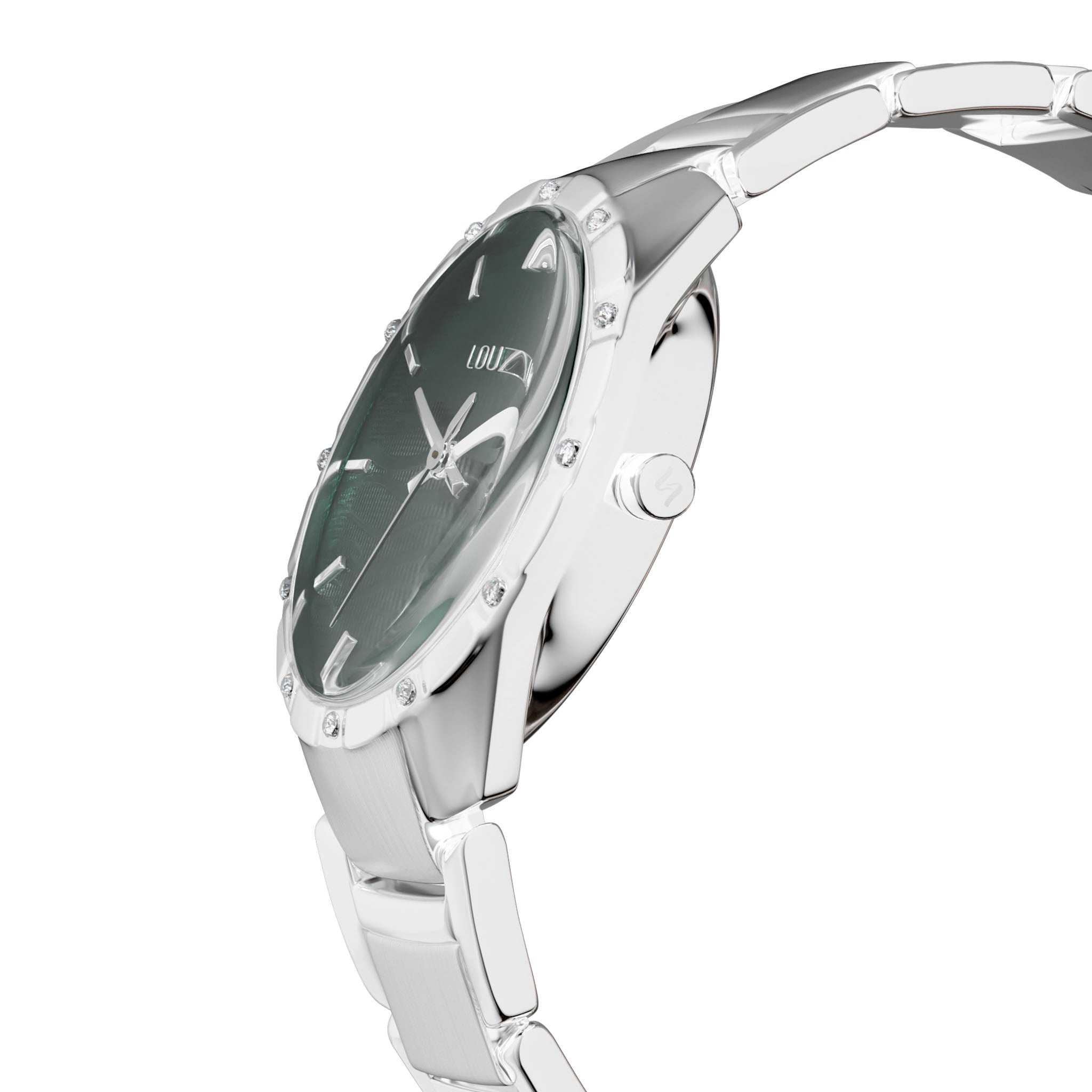 Promise watch silver and green