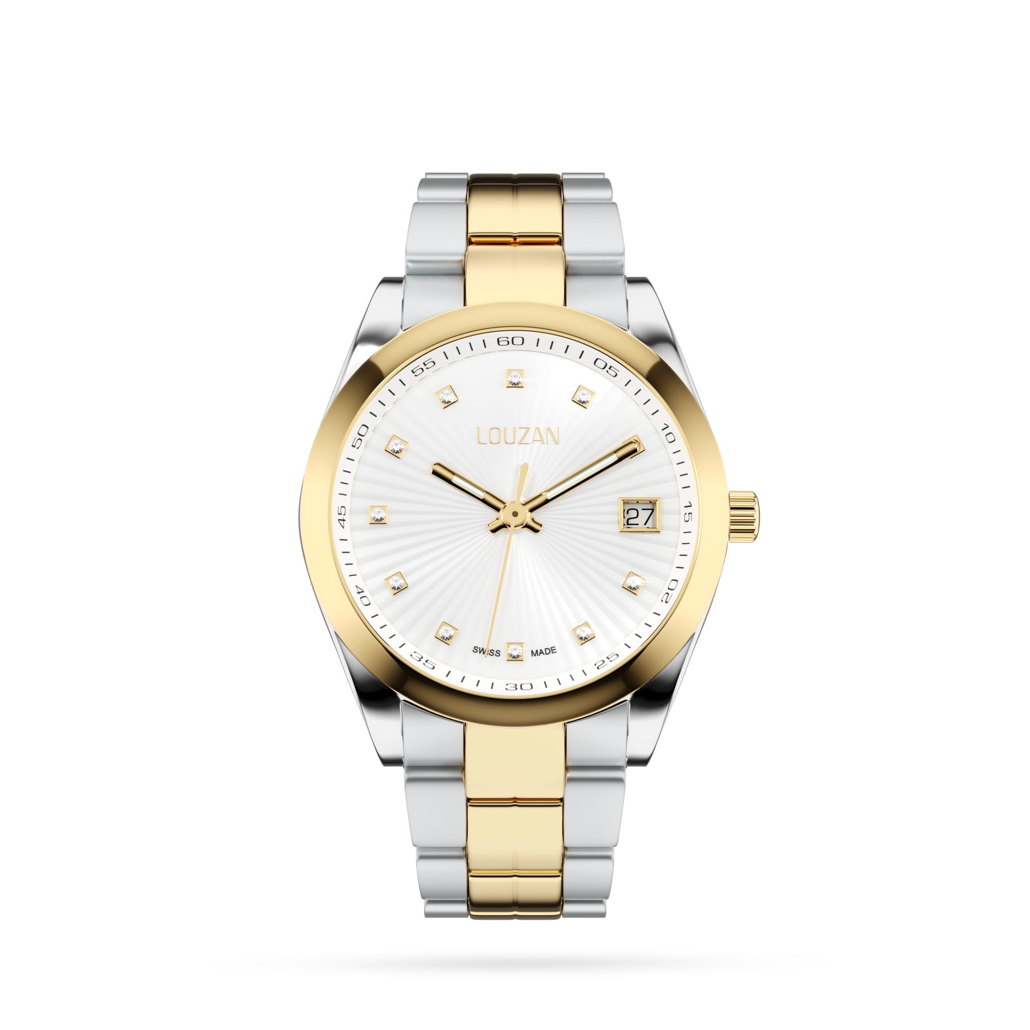 Timeless watch gold silver and silver white