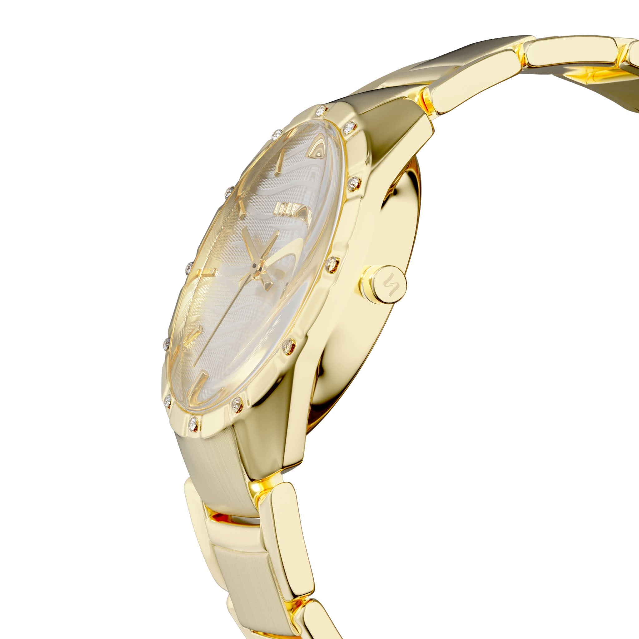 Promise watch gold and white dial