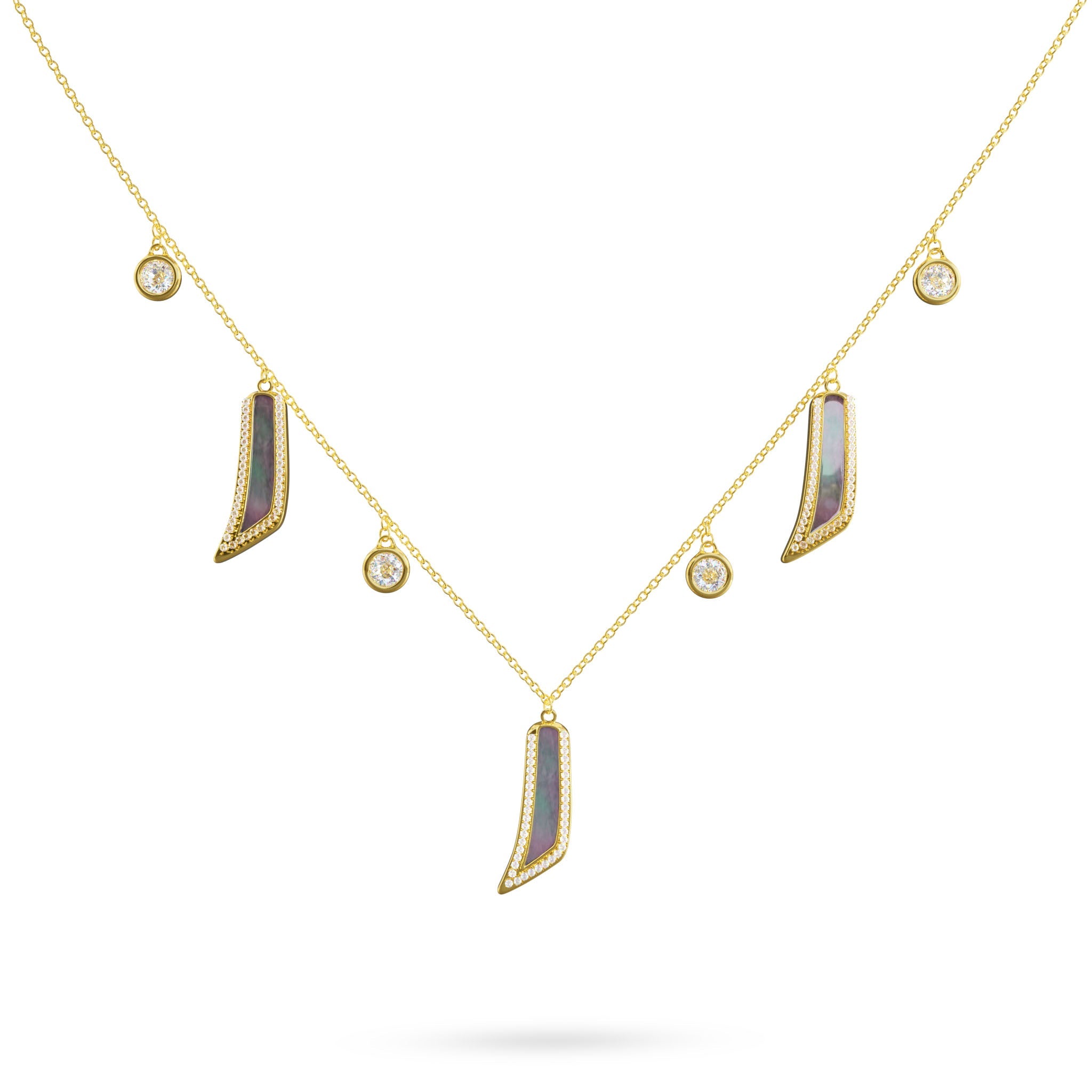 Trio Necklace Amber Louzan jewellery - Multi colors