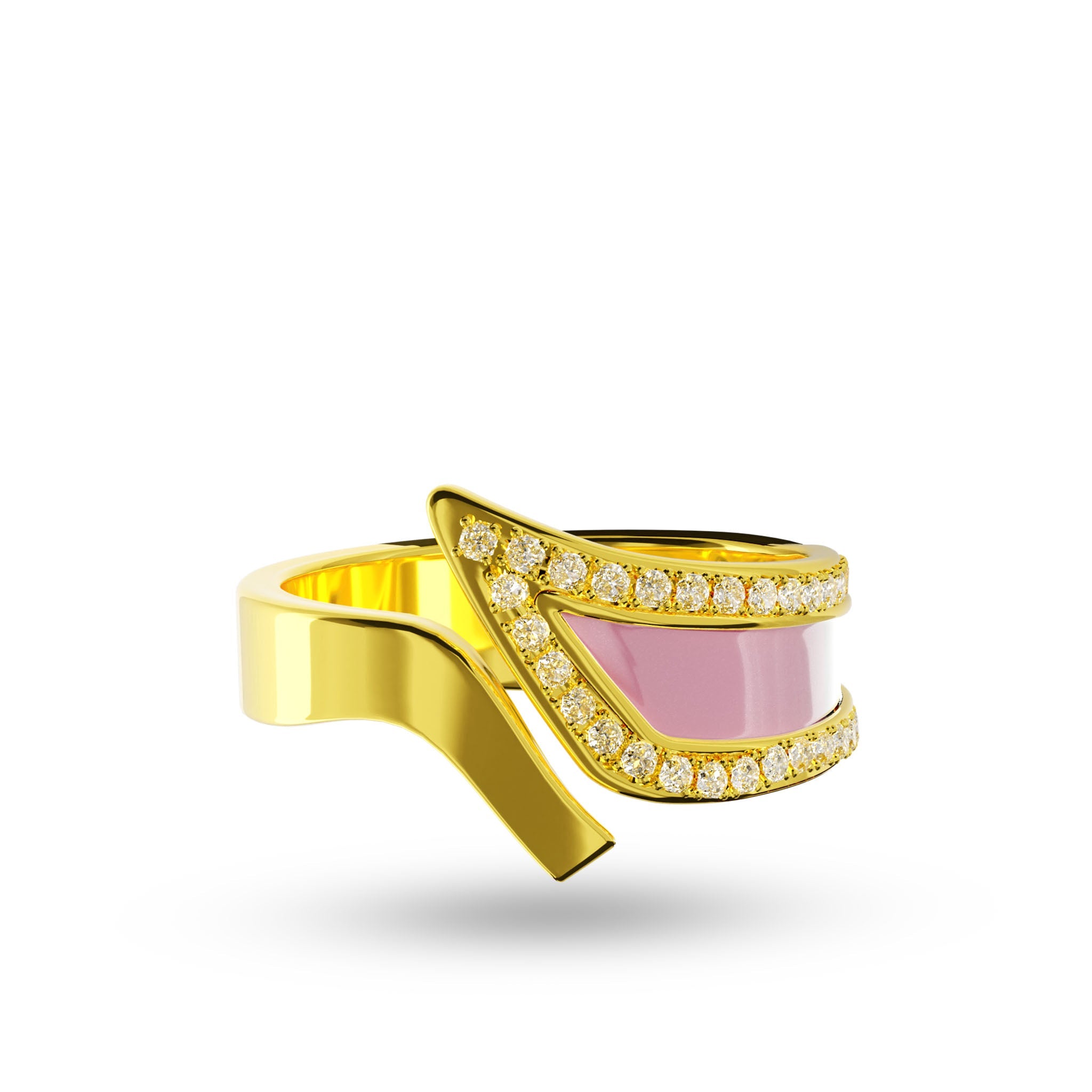 Ring Amber Louzan jewellery - Pink Pearl