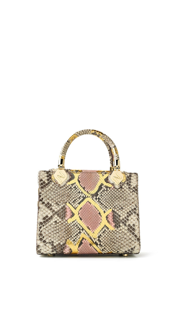LADIES HAND BAG  Joy Bag python gold pink