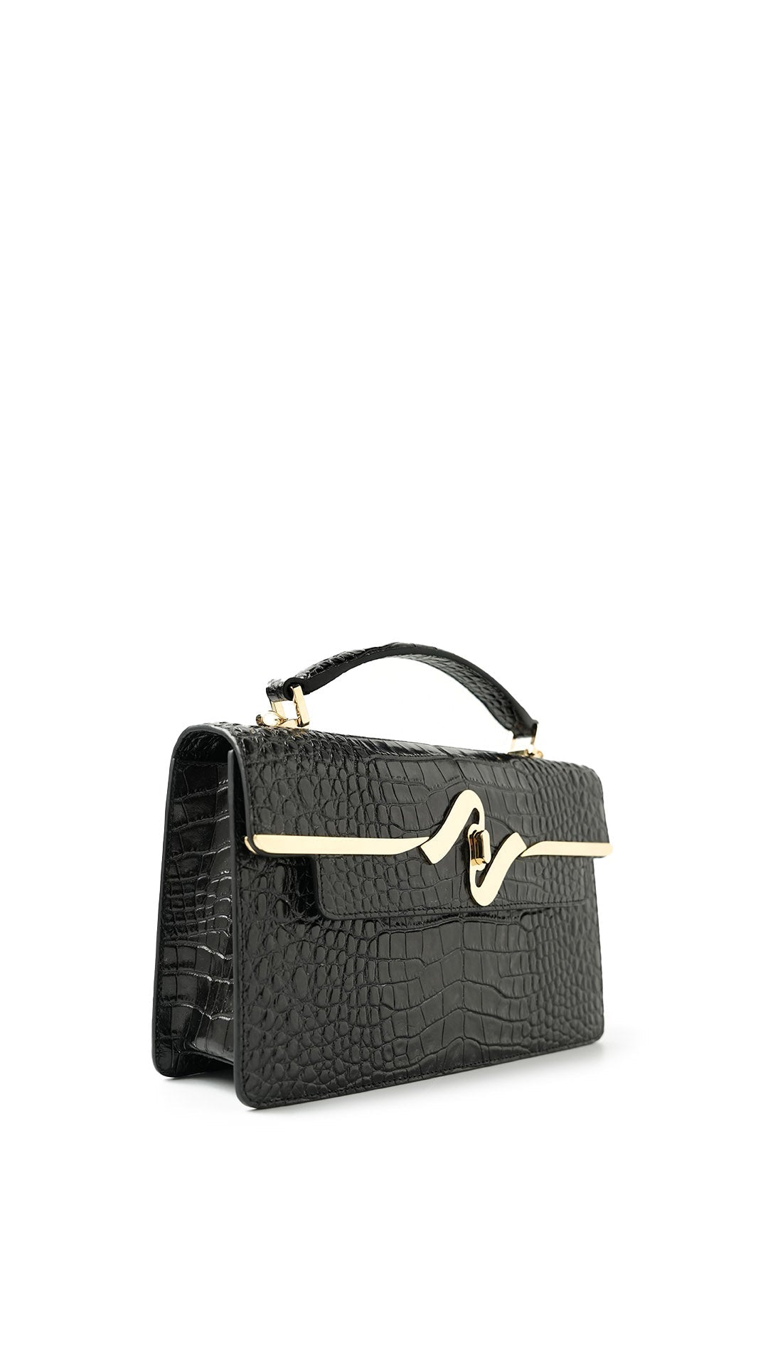 Vibe Bag croco Metallic black 774