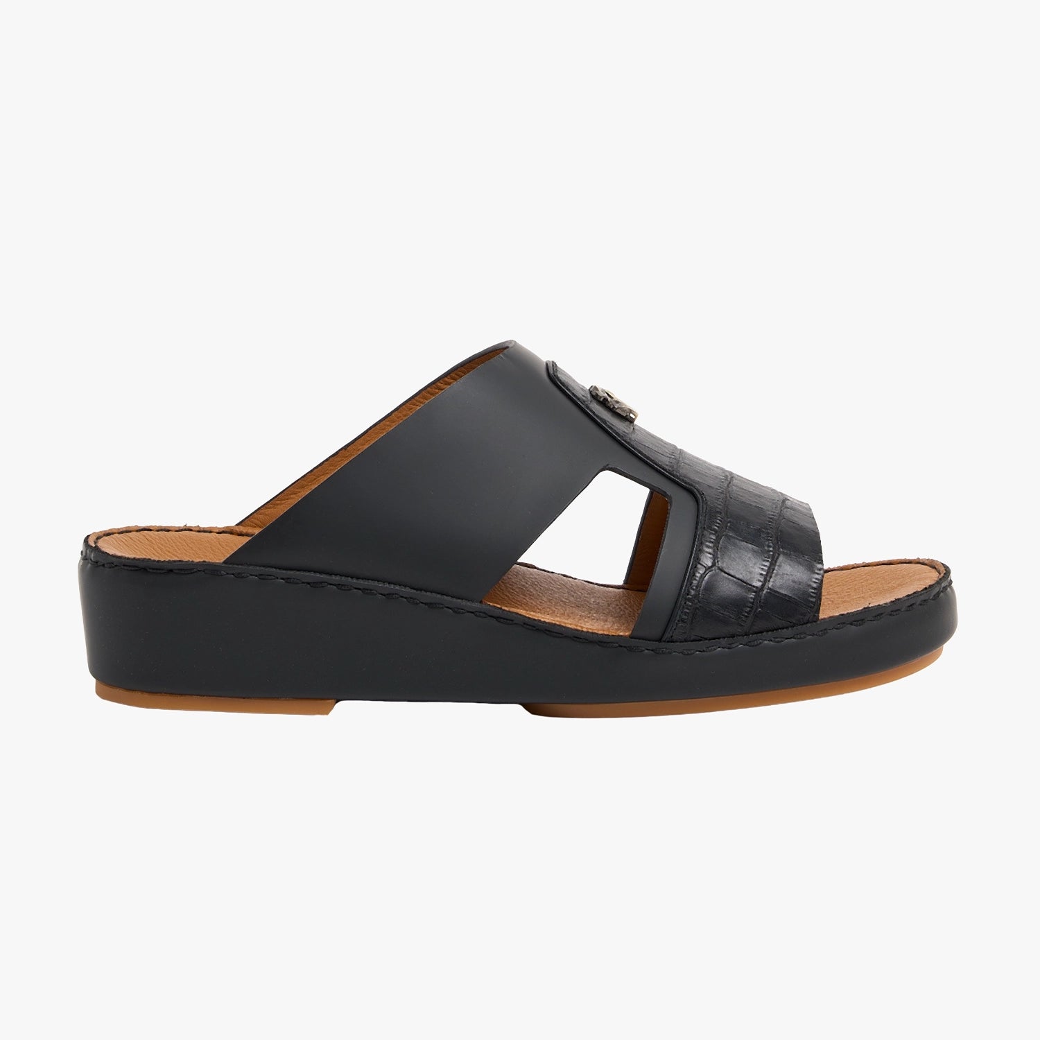 U618 CROCO LONDON Leather Arabic Sandals for Men