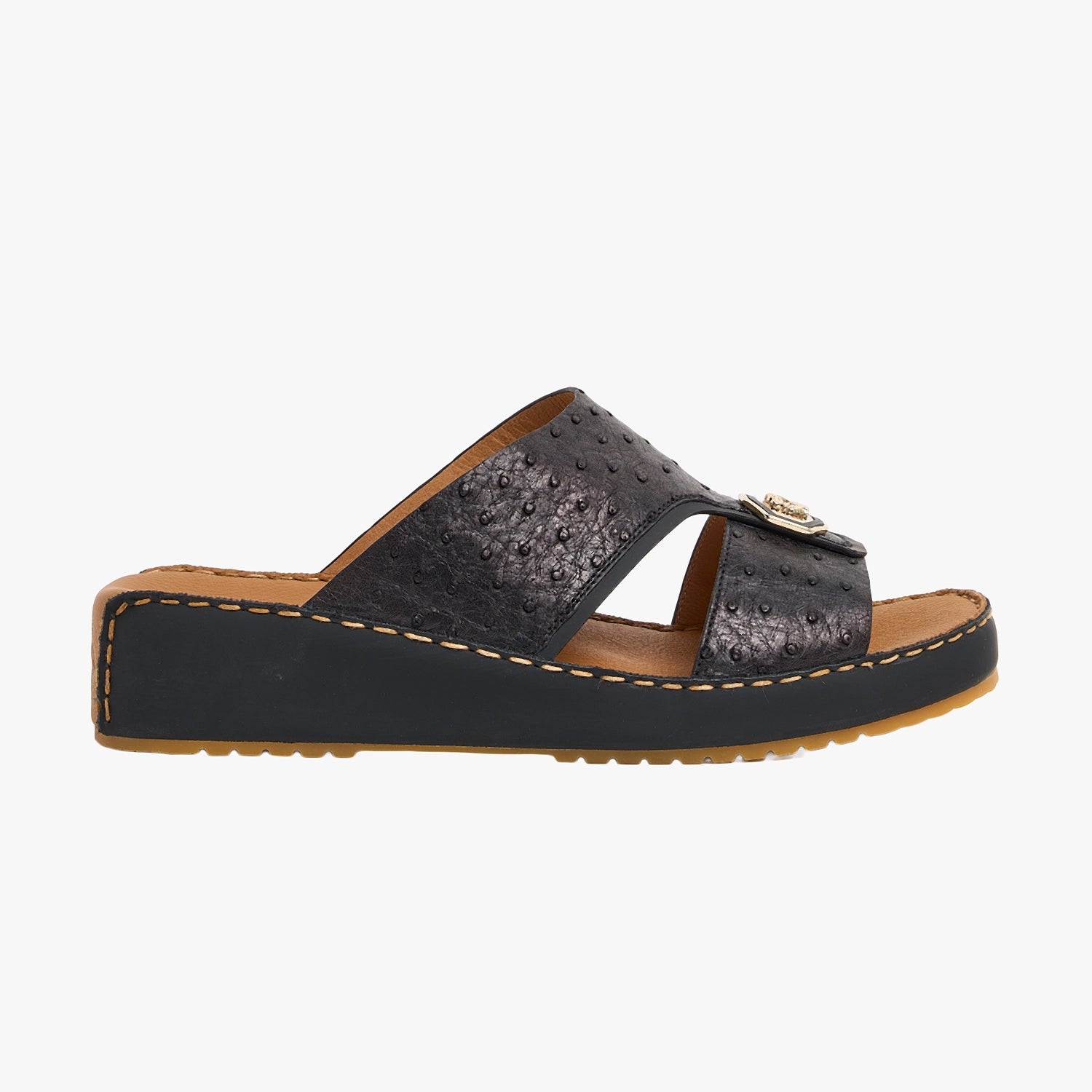 4031 OSTRICH Leather Arabic Sandals for Men