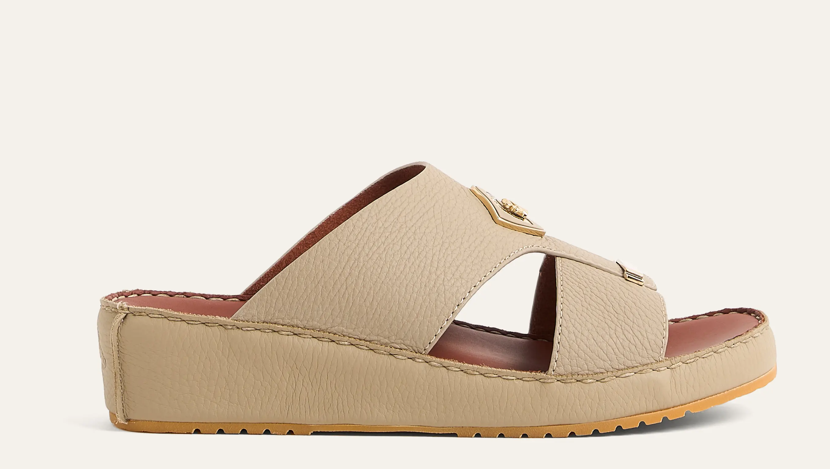 2145 DEER GOMMATO Leather Arabic Sandals for Men