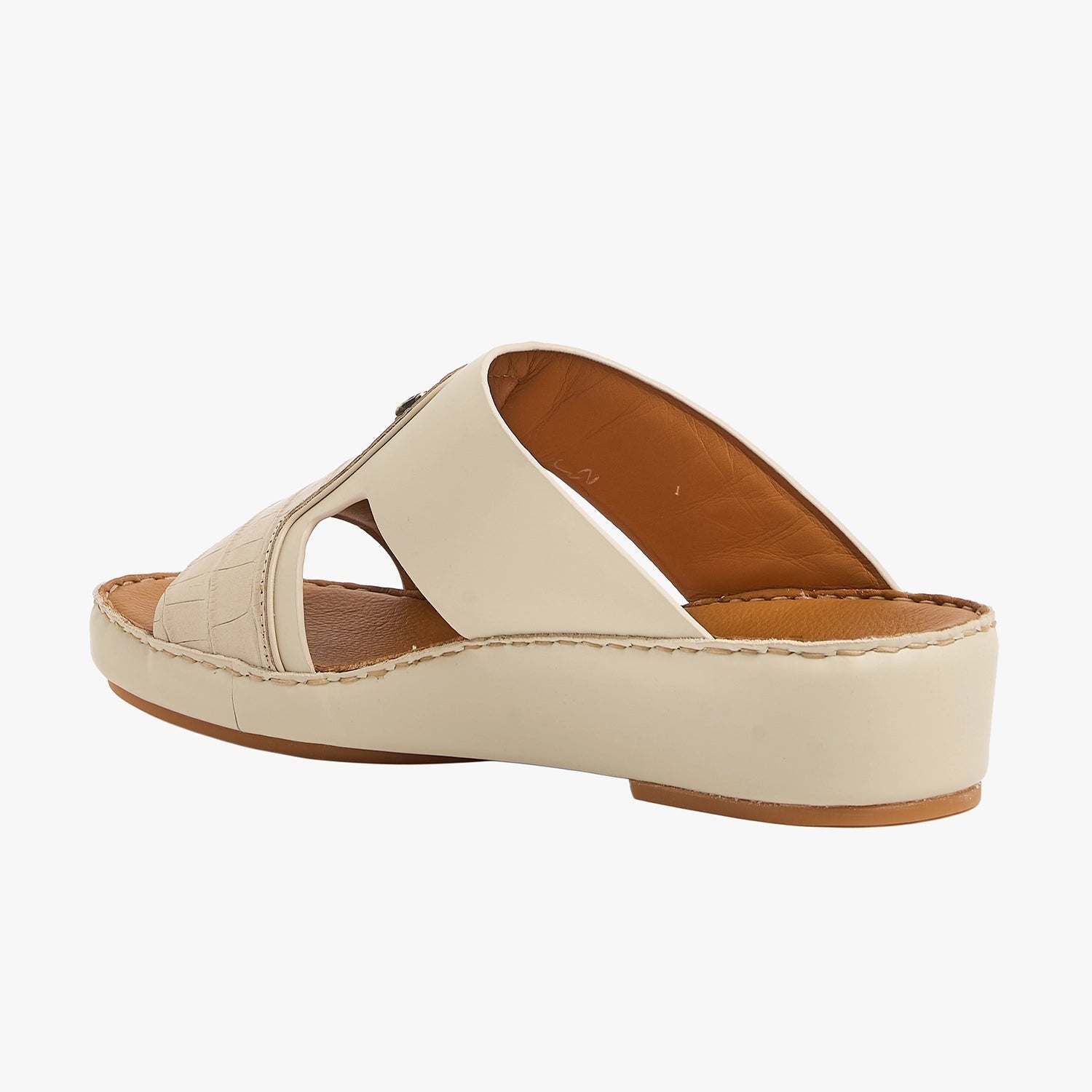 U618 CROCO LONDON Leather Arabic Sandals for Men