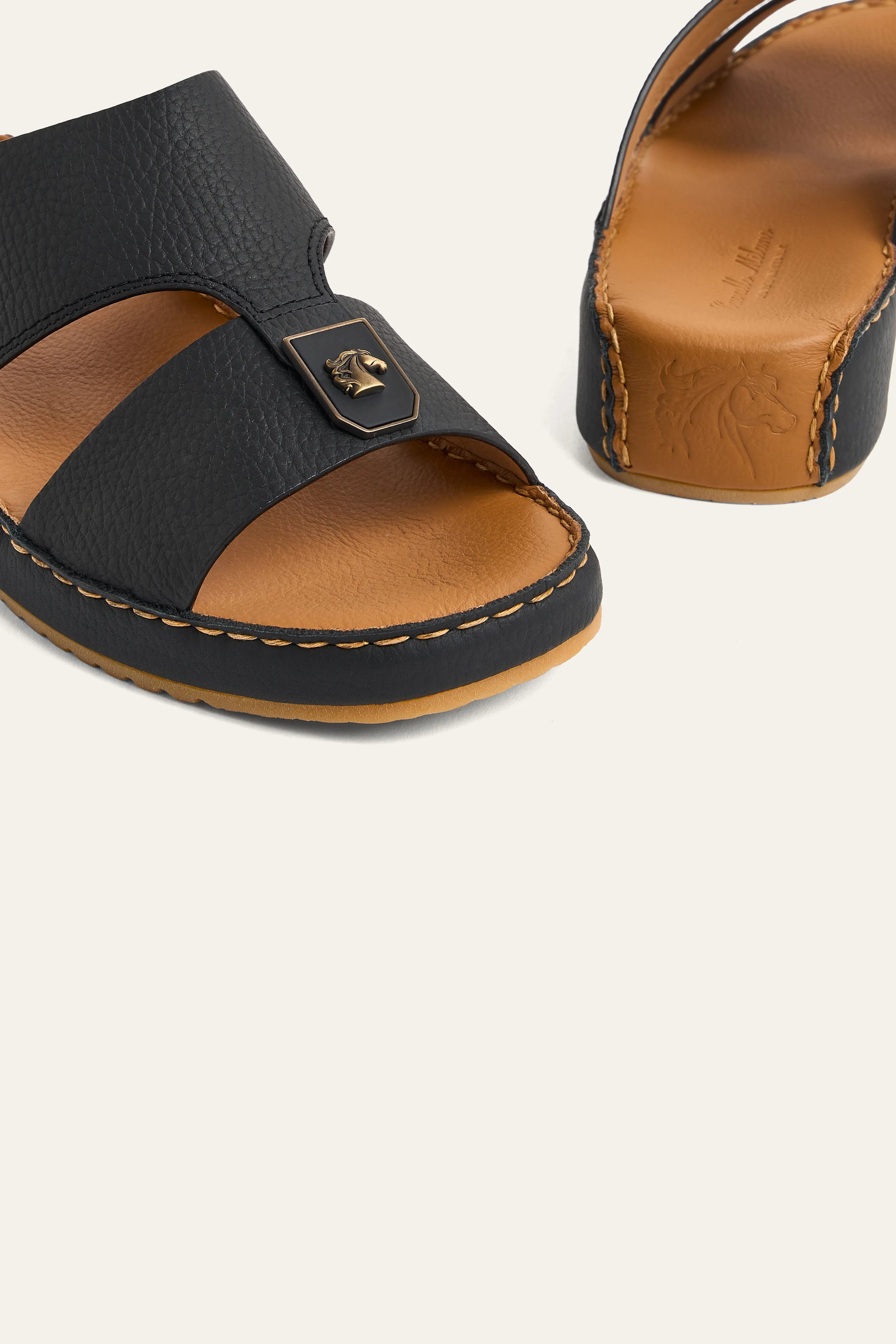 4005 CALF Leather Arabic Sandals for Men