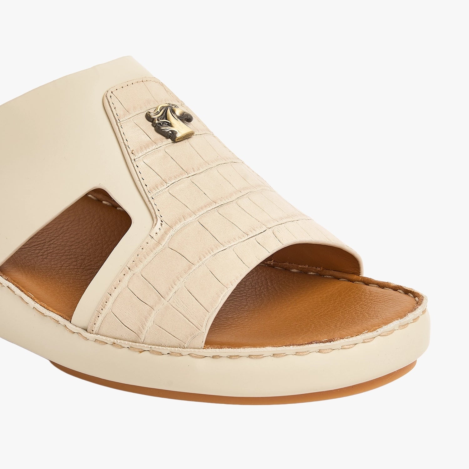 U618 CROCO LONDON Leather Arabic Sandals for Men