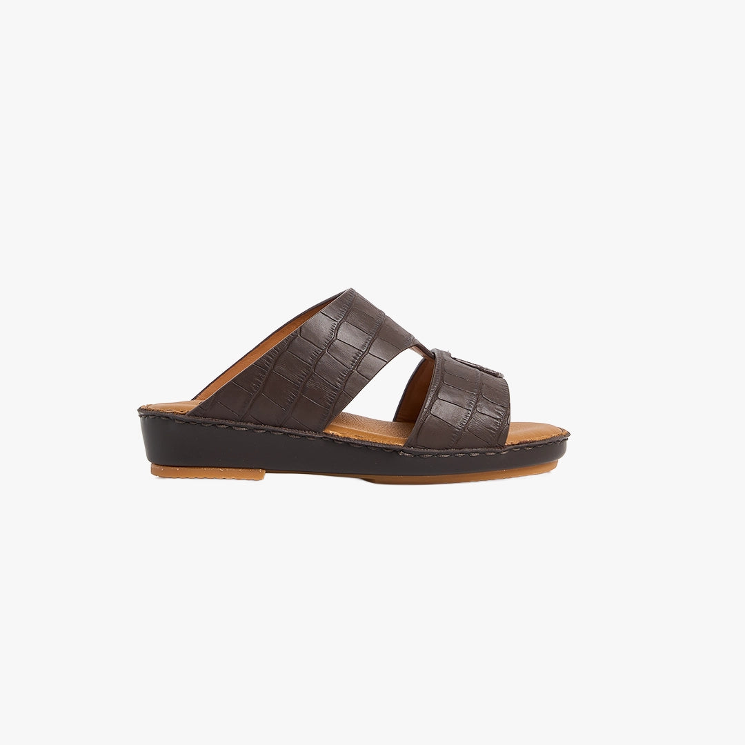 U712 CROCO Leather Arabic Sandals for Boys