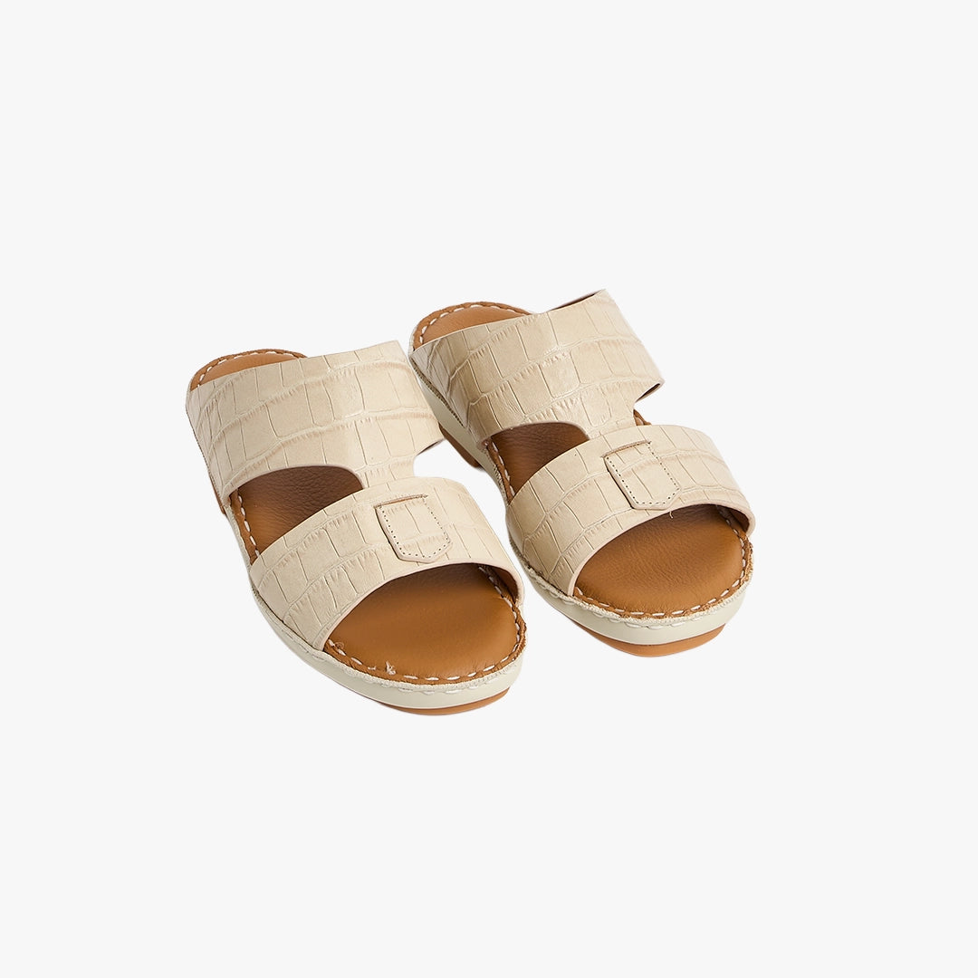 U712 CROCO Leather Arabic Sandals for Boys