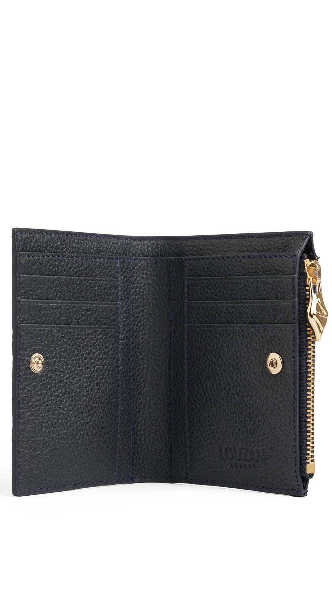 VIBE WALLET CROCO METALICBLUE SMALL