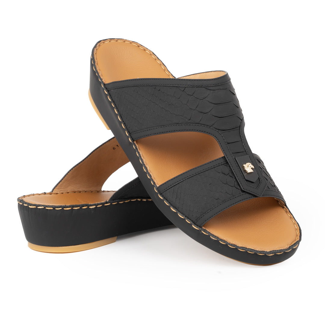 3367 Python Leather Arabic Sandals for Men