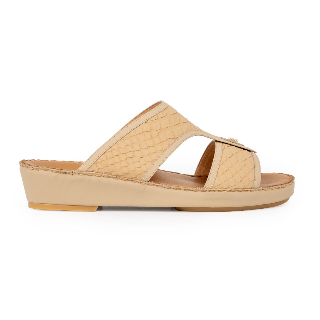 3367 Python Leather Arabic Sandals for Men