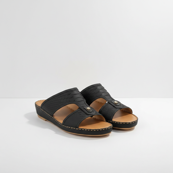 3367 Python Leather Arabic Sandals for Men