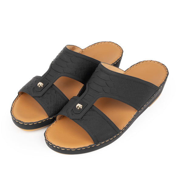 3367 Python Leather Arabic Sandals for Men