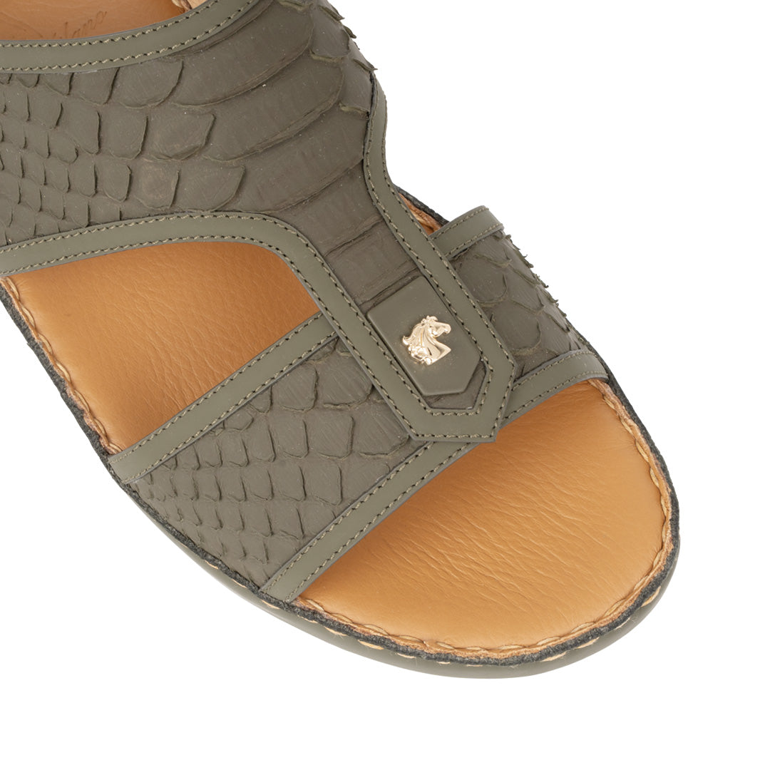 3367 Python Leather Arabic Sandals for Men