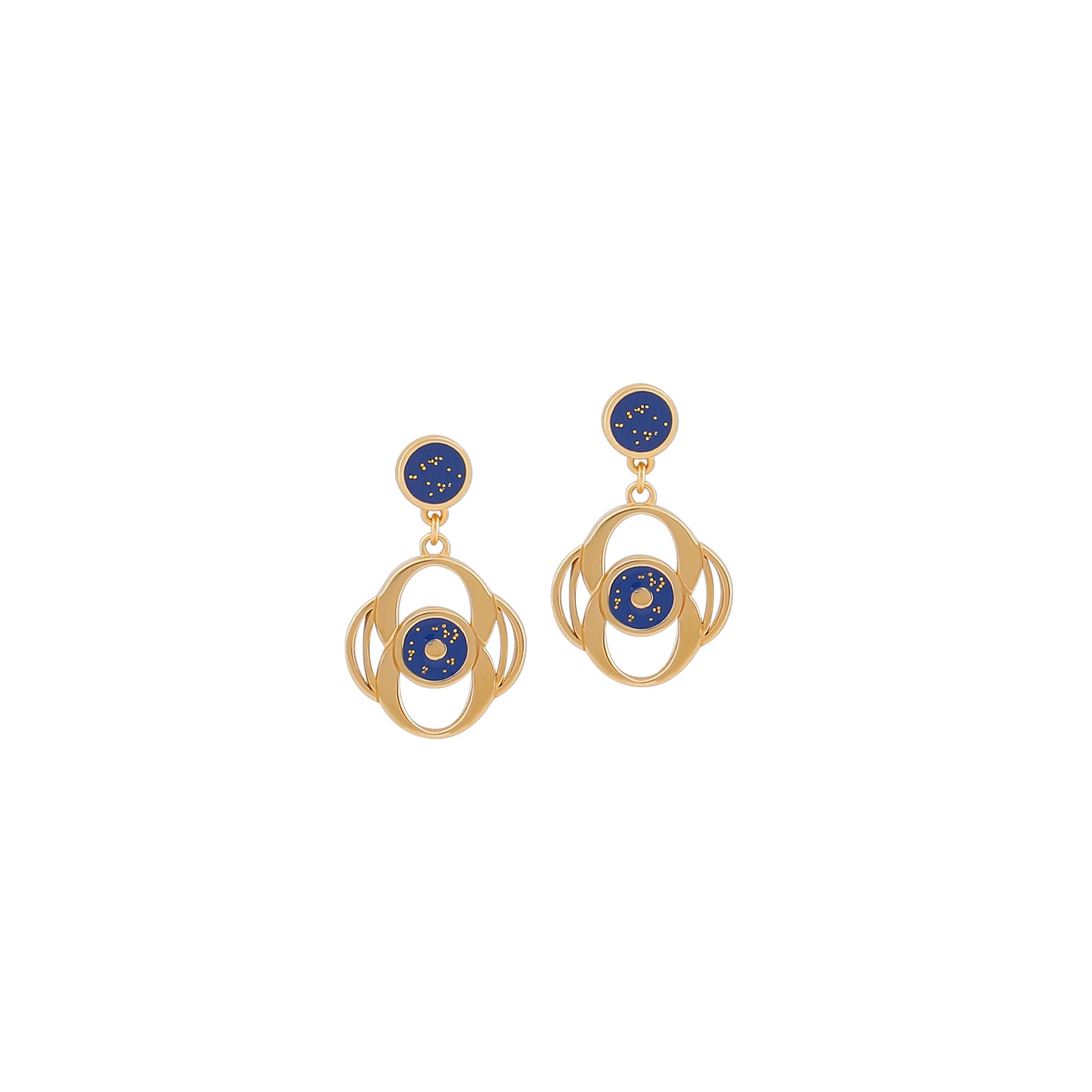 OUSHA EARRINGS is now available in rose gold-plated metal. The perfect jewellery piece for day or evening outfits original quality made in Italy