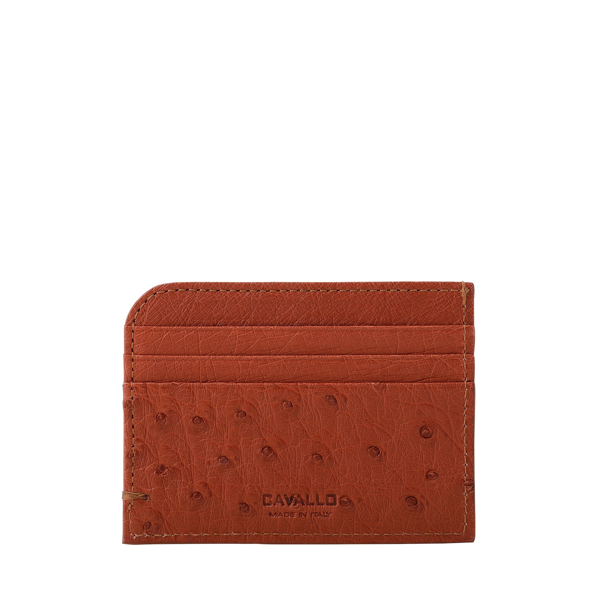 ART16 MEN'S CARD HOLDER OSTRICH