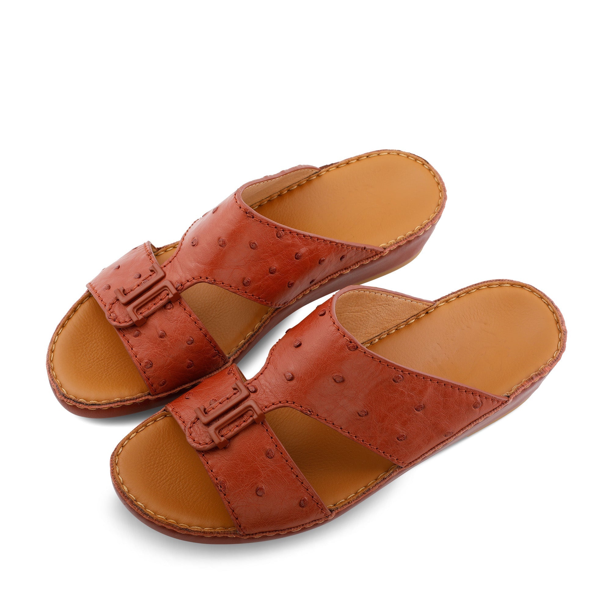 Arabic sandals Classic Ostrich Leather U497