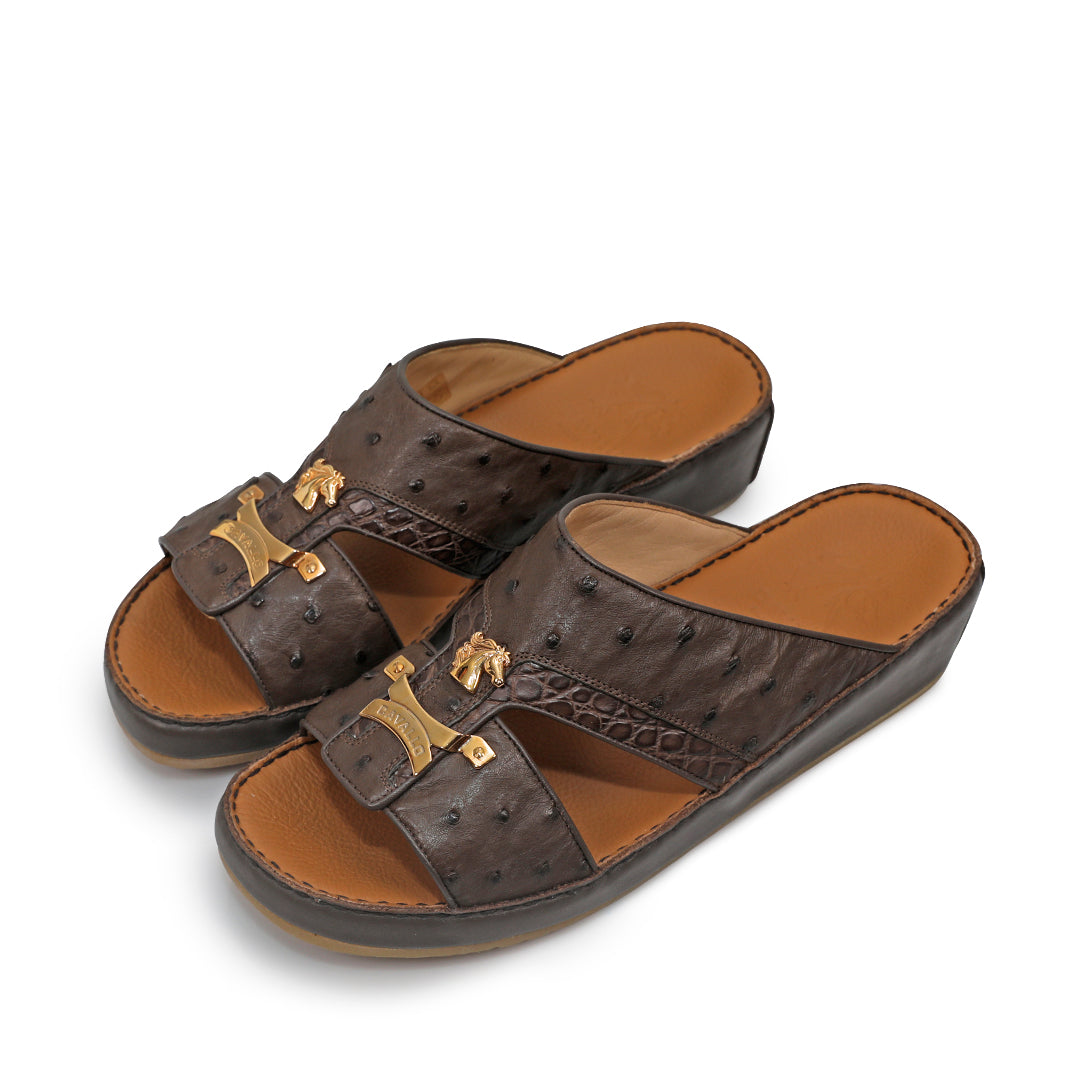 Arabic Sandals for men   OSTRICH CROCO 1838