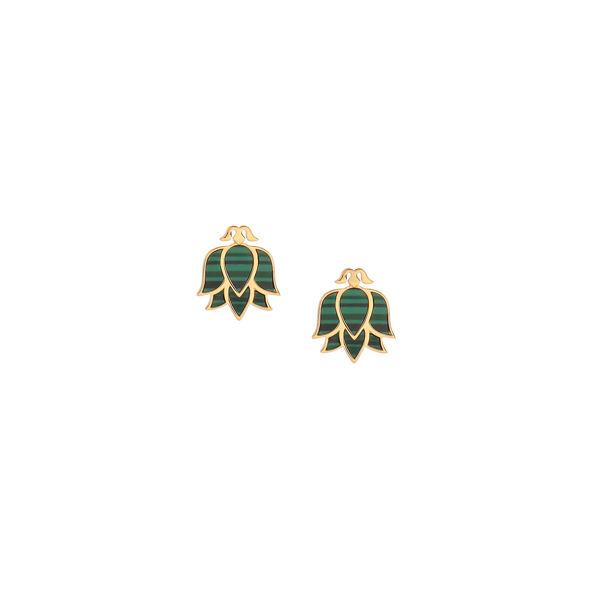 Ousha earrings - OSJ42 EARRINGS LOTUS GRM