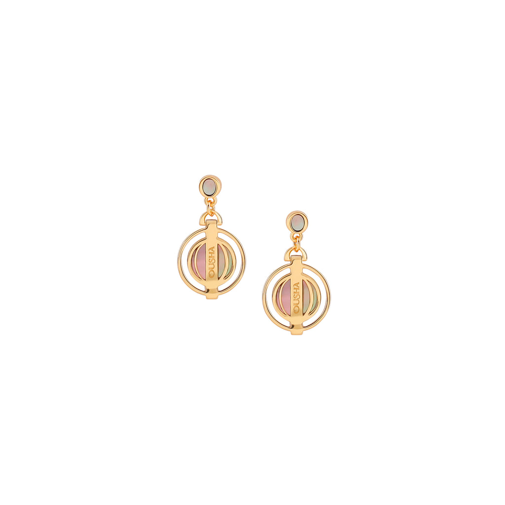 OUSHA EARRINGS is now available in rose gold-plated metal. The perfect jewellery piece for day or evening outfits original quality made in Italy